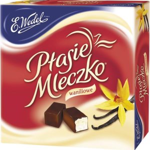 Wedel Ptasie Mleczko – Malvavisco de vainilla cubierto de chocolate, 13.4 onzas Wedel Ptasie Mleczko – Malvavisco de vainilla cubierto de chocolate, 13.4 onzas