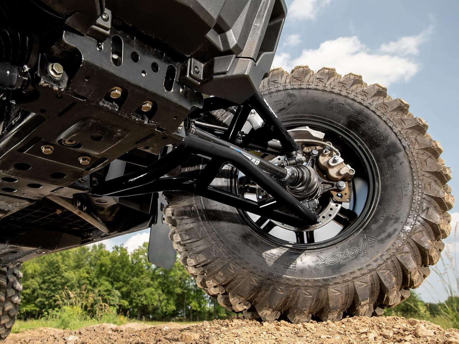 SuperATV Brazos A de desplazamiento delantero de 1.5 pulgadas para Polaris RZR XP 1000  XP 4 1000 2014-2021  Se adapta a neumáticos más grandes