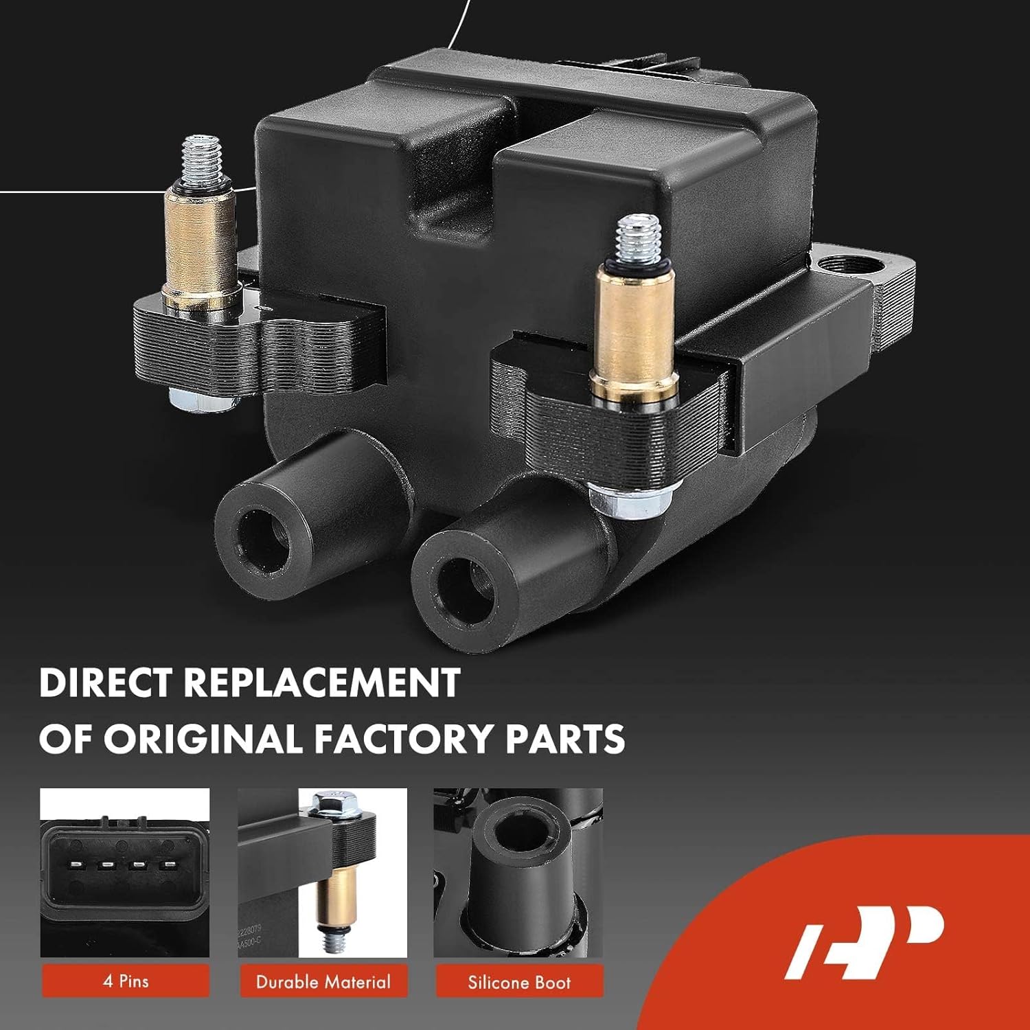 A-Premium Bobinas de encendido y bujías compatibles con Subaru Outback 2005-2009, Forester 2005-2008, Impreza 2005-2010, Legacy 2005-2009 y Saab