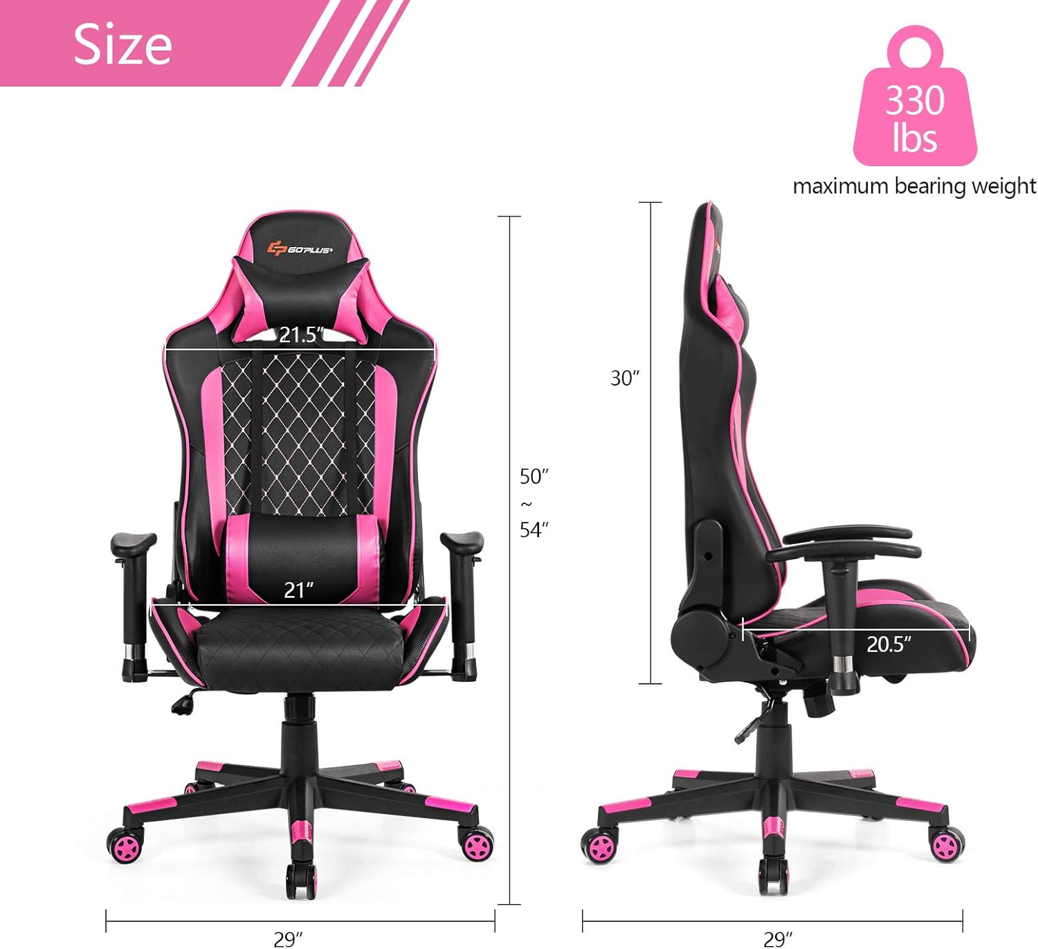Silla de juegos  Silla ergonómica reclinable con soporte lumbar de masaje, silla de computadora de piel sintética para jugadores de oficina y hogar,