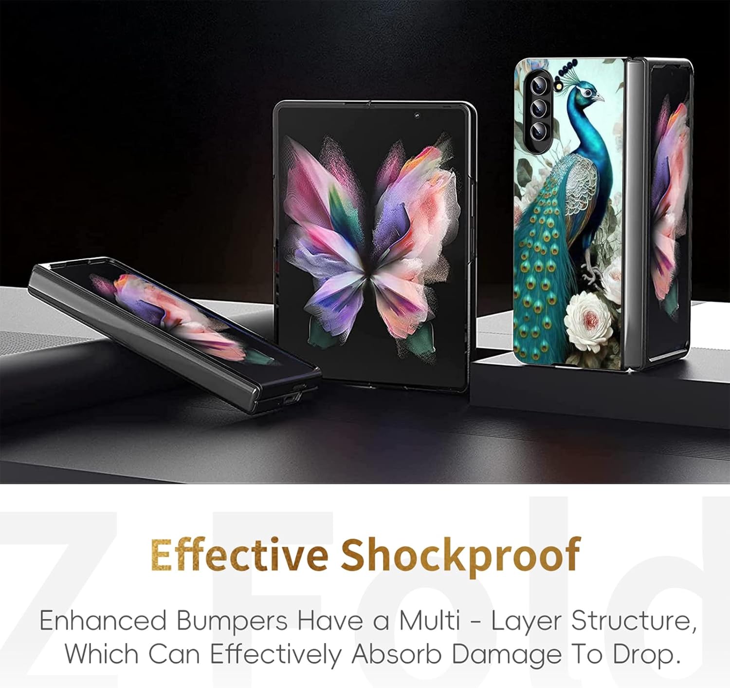 Funda para Samsung Galaxy Z Fold 5 5G 2023, ultrafina Samsung Z Fold 5 5G, carcasa protectora antiarañazos, a prueba de golpes, elegante funda para