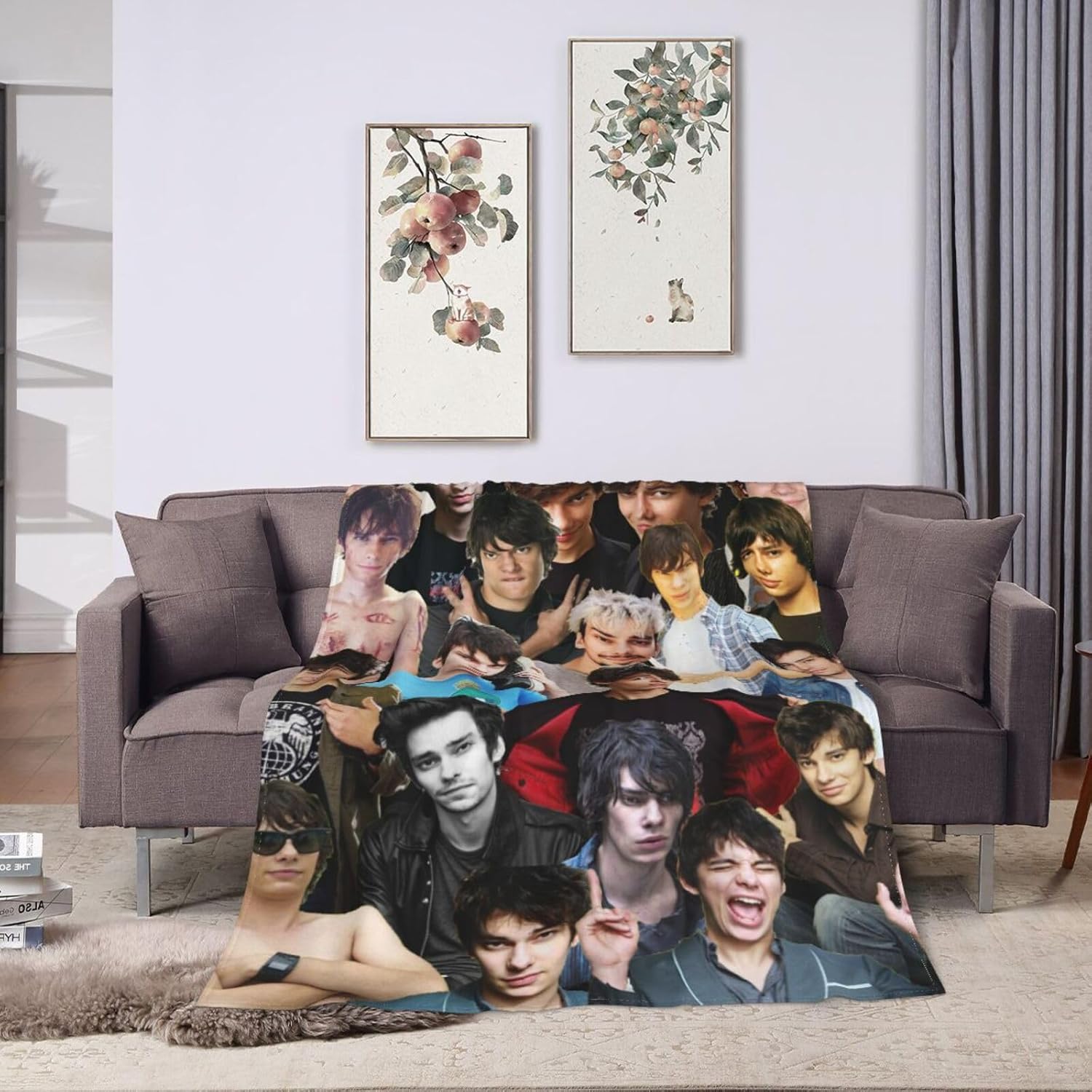 Devon Bostick Rodrick Heffley – Manta de lana suave y cómoda para sofá, oficina, coche, camping, yoga, viajes, decoración del hogar, acogedora manta
