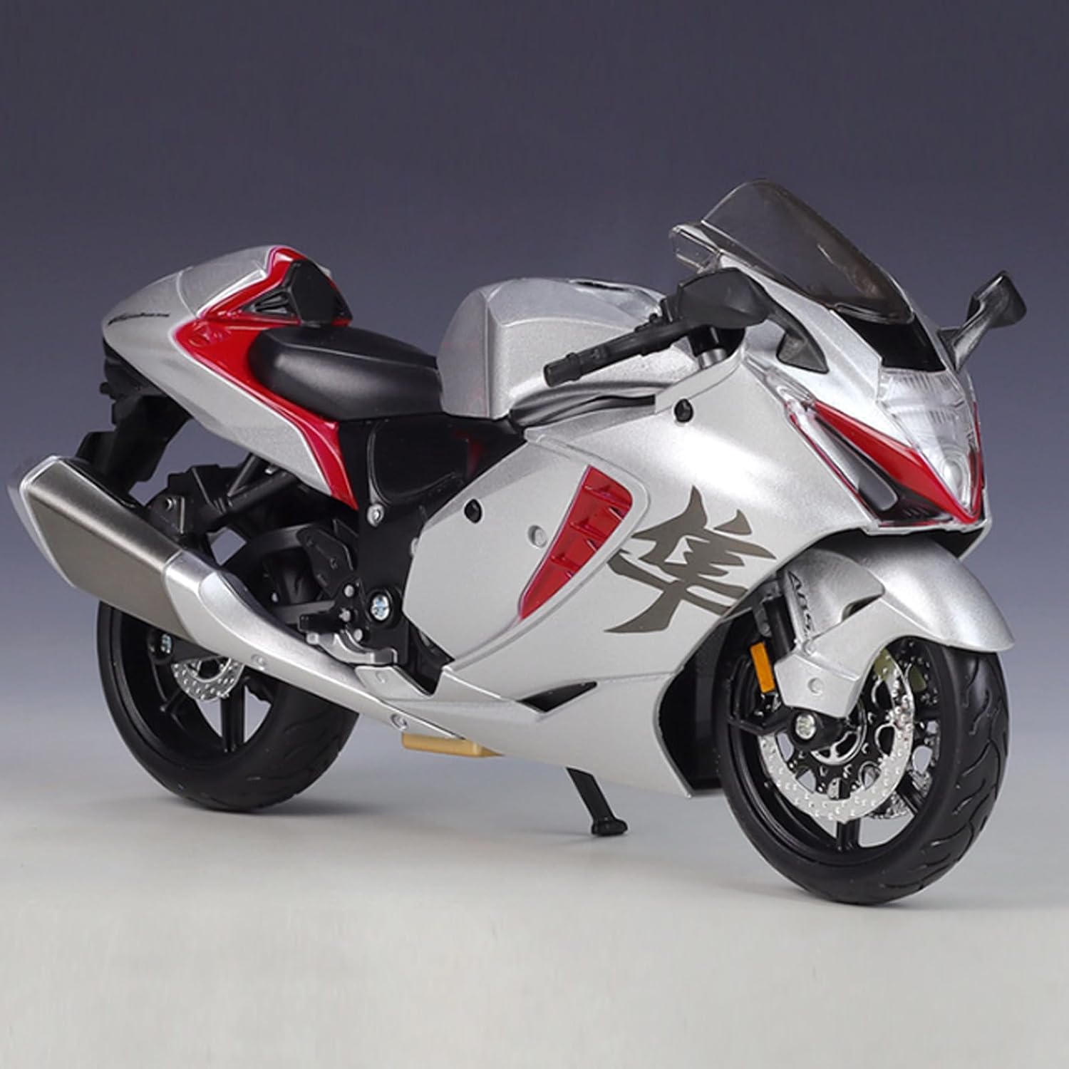 Escala 112 Modelo de motocicleta Hayabusa 2022 Metal fundido a presión con piezas de plástico