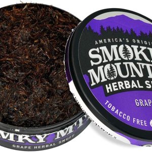 Smokey Mountain Corte largo a base de hierbas – Uva – 1 lata – Tabaco sin tabaco y sin nicotina Smokey Mountain Corte largo a base de hierbas – Uva – 1 lata – Tabaco sin tabaco y sin nicotina