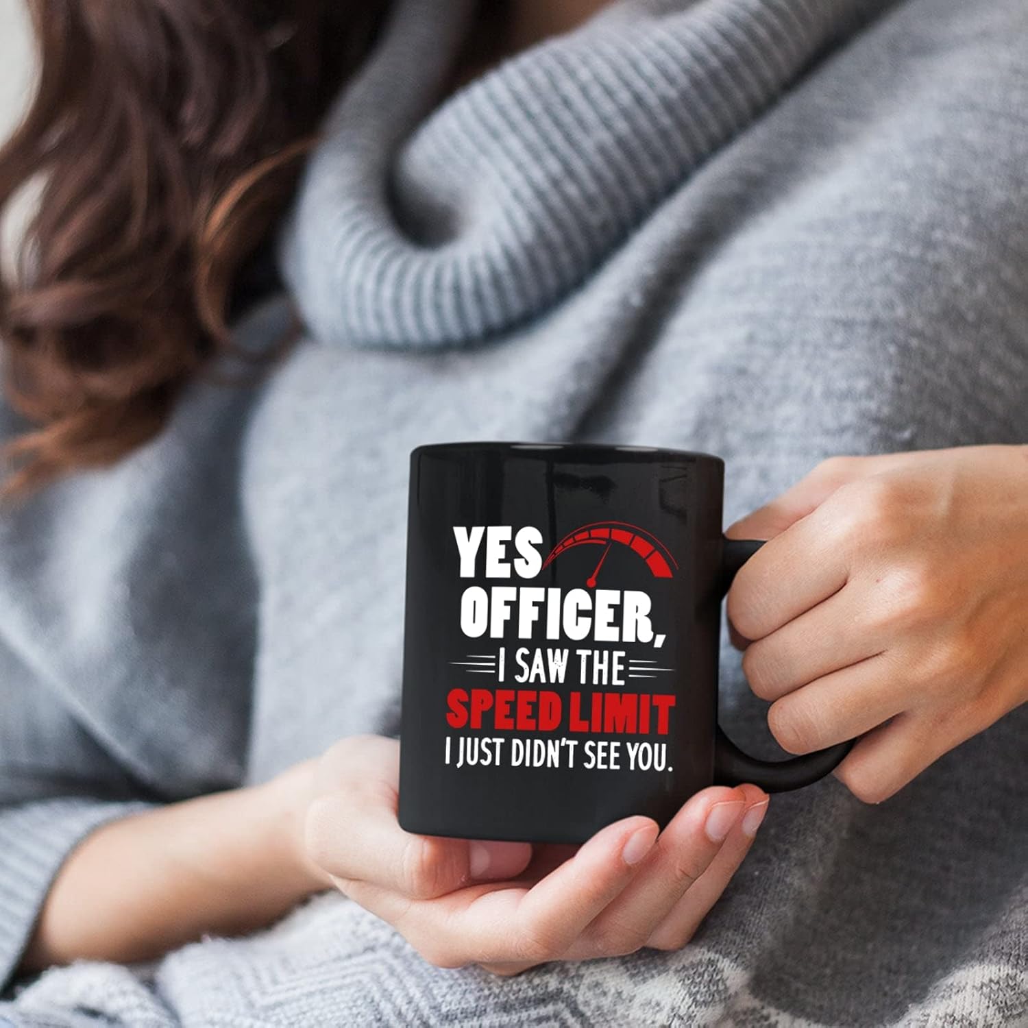 Yes Officer I Saw the Speed Limit I Just Didn’t See You – Taza de cerámica para mecánico de automóviles idea de regalo para compañero de trabajo –