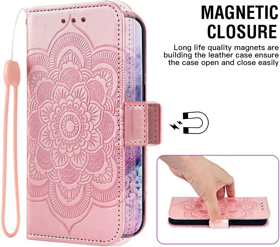 Funda compatible con OnePlus 9 OnePlus9 5G y protector de pantalla de vidrio templado, funda abatible para tarjetas de crédito, fundas para teléfono