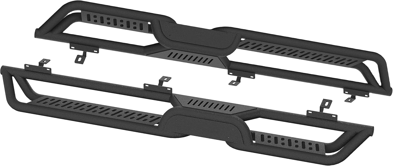 Estribos laterales compatibles con Wrangler JK JL de 4 puertas, dos escaleras