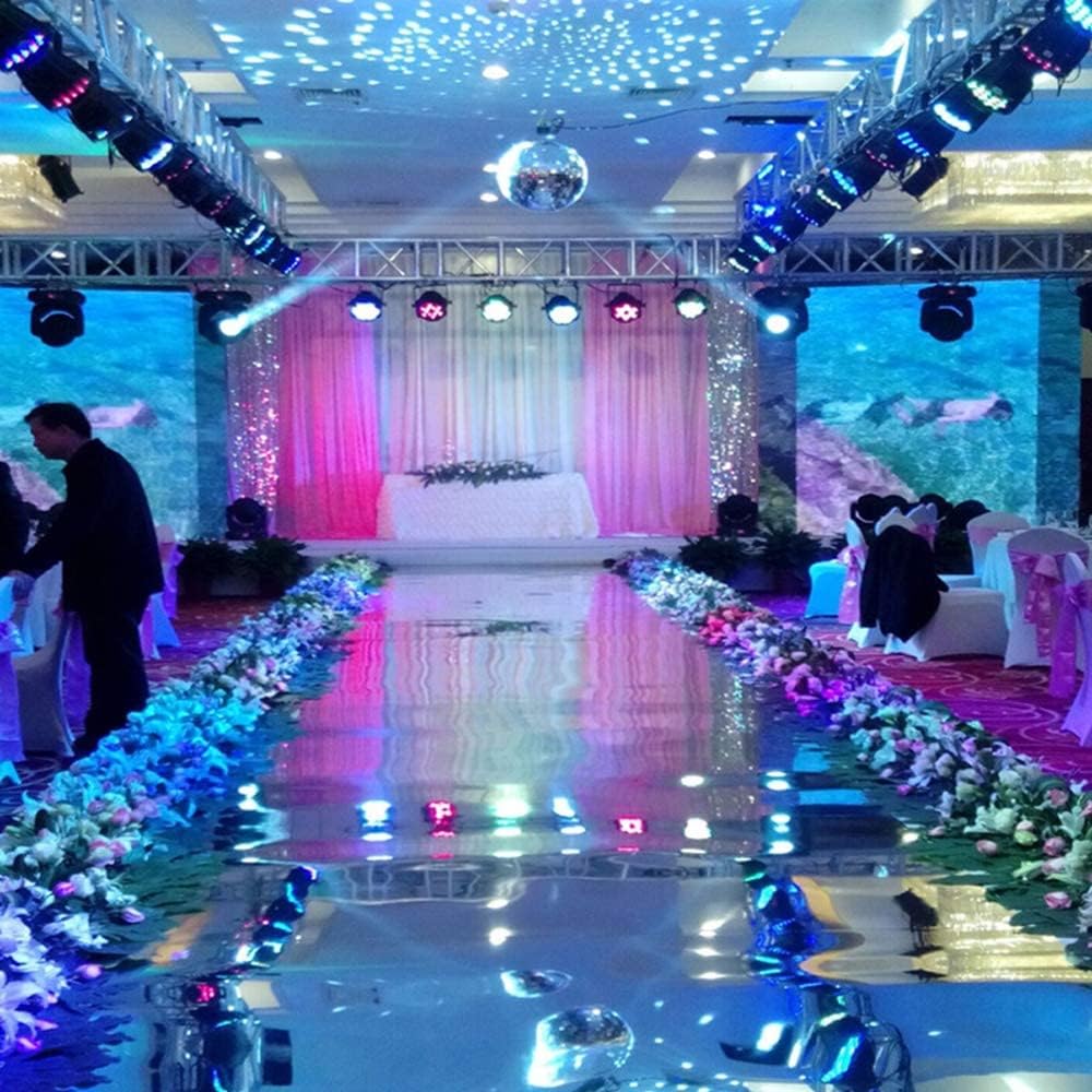 ANMINY Alfombra decorativa reflectante brillante de 3.3 x 65.6 pies, para pasillo de pasillo, doble cara, para decoración romántica, boda,