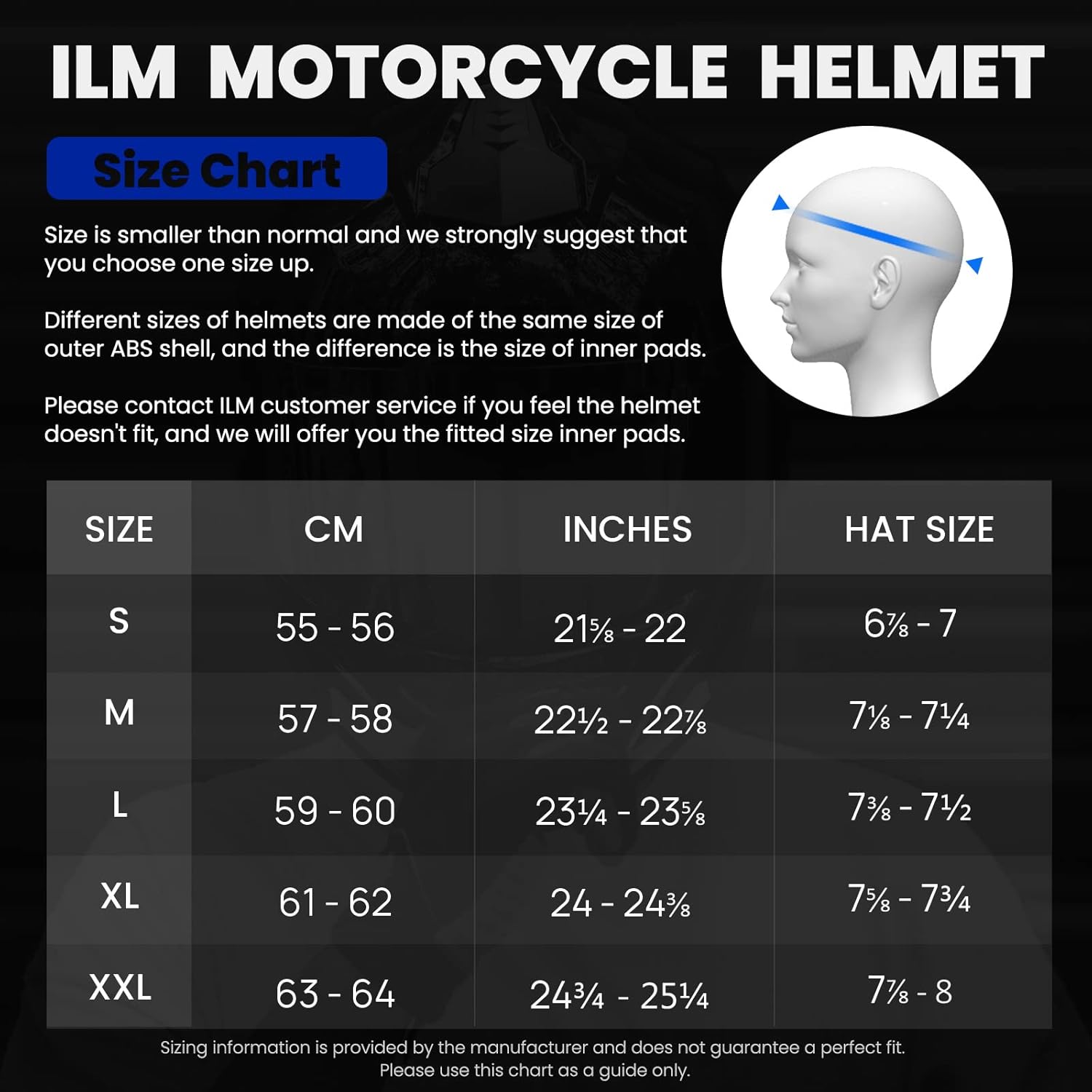 ILM Cascos modulares de motocicleta para adultos y hombres, casco de motocicleta de cara completa abatible, casco de motocicleta con pinlock DOT