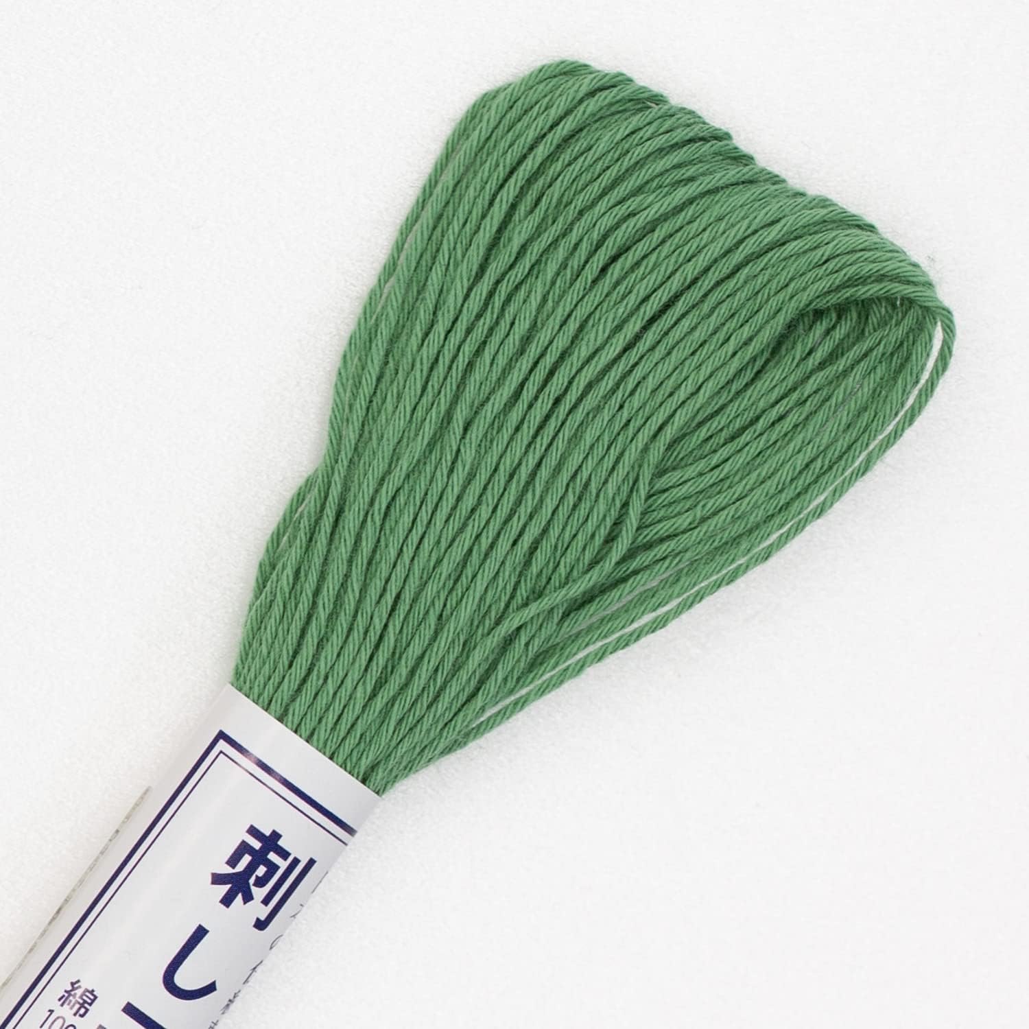 Olympus Sashiko – Madeja de hilo verde (65.6 ft)