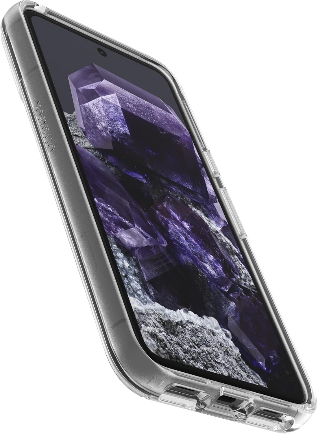OtterBox Funda transparente para Google Pixel 8 Symmetry Series transparente, ultra elegante, compatible con carga inalámbrica, bordes elevados que
