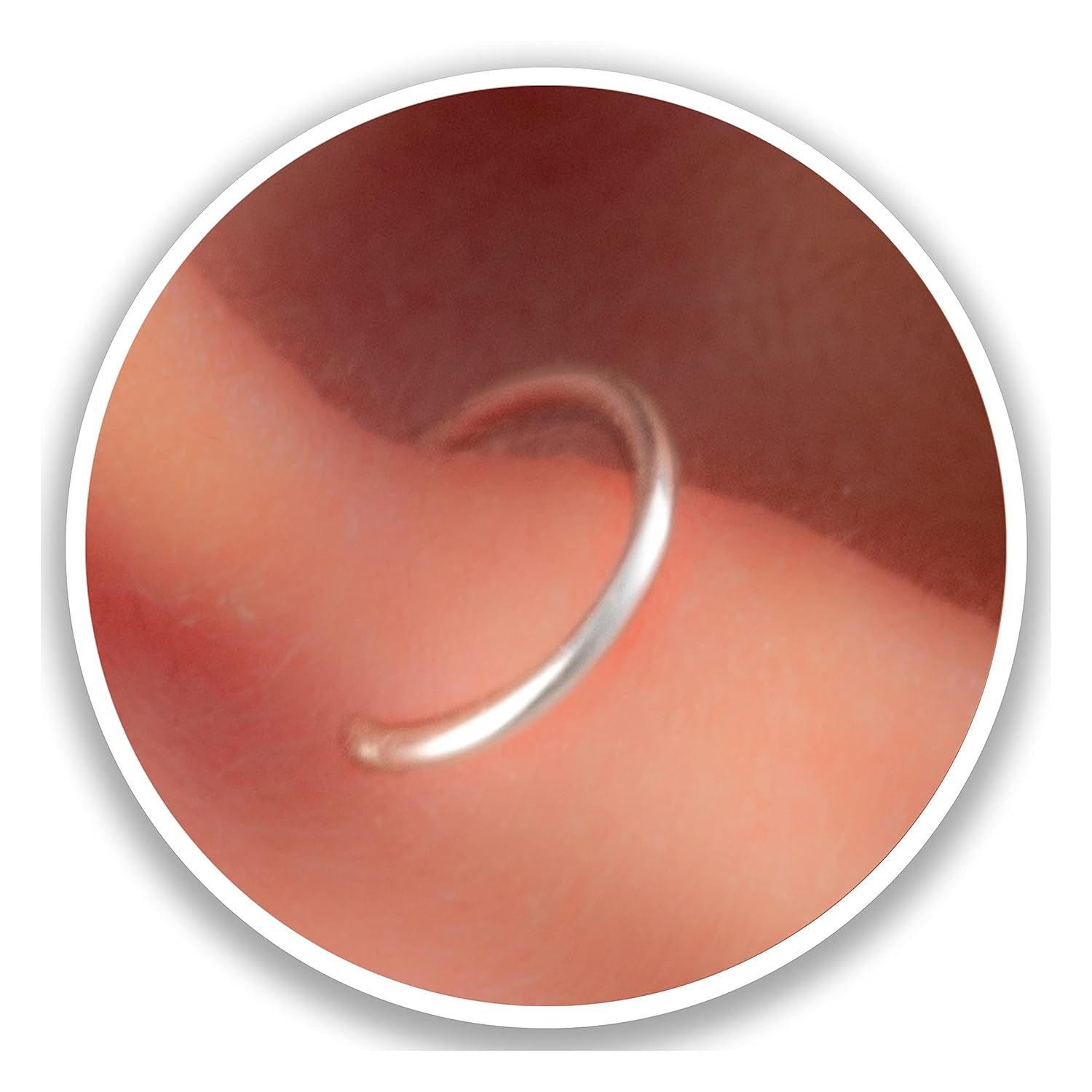 Silver Anti Tragus Ring – 20 gauge snug Silver Anti-tragus piercing thin anti tragus ring – Sterling Silver Anti tragus jewelry (silver,