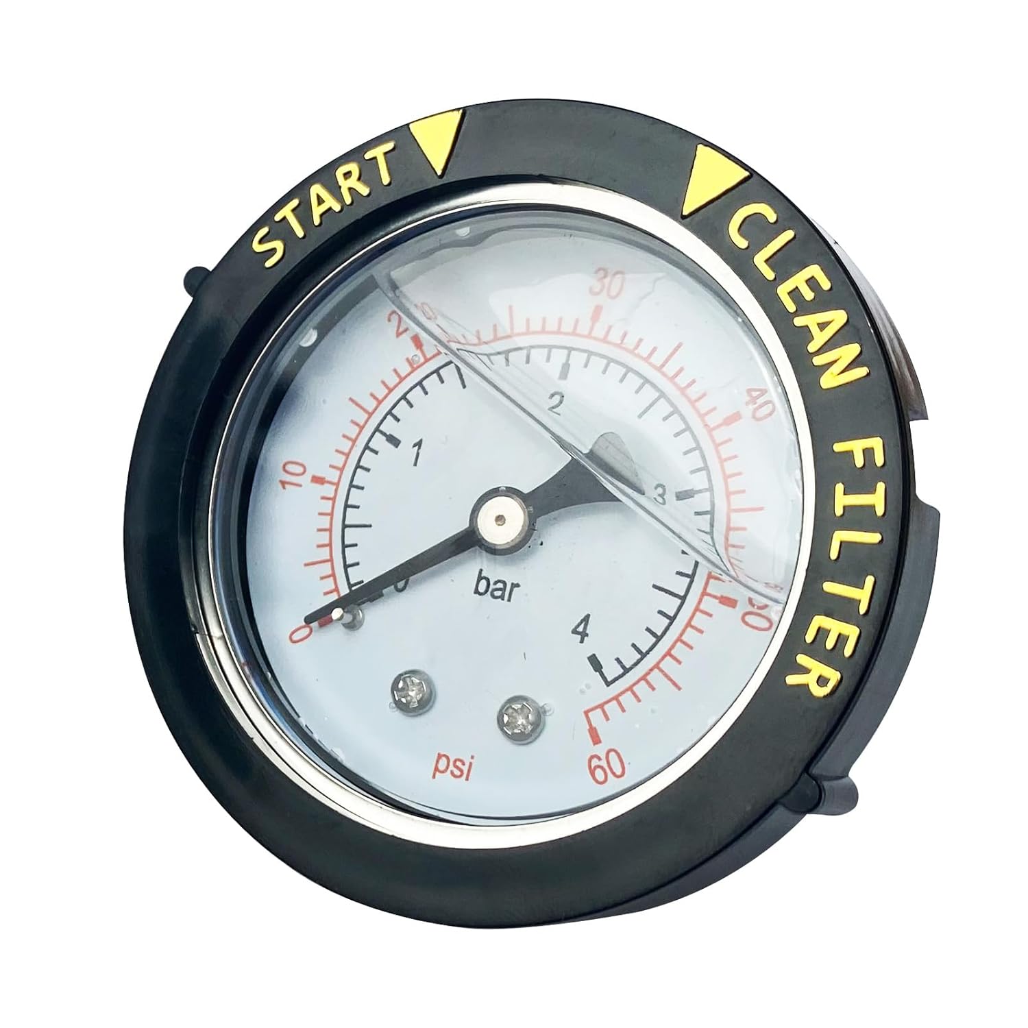 Medidor de presión de glicerina de 0  60 psi, esfera de cara NPT de 2 pulgadas, calibre de presión de combustible relleno de glicerina, medidor de