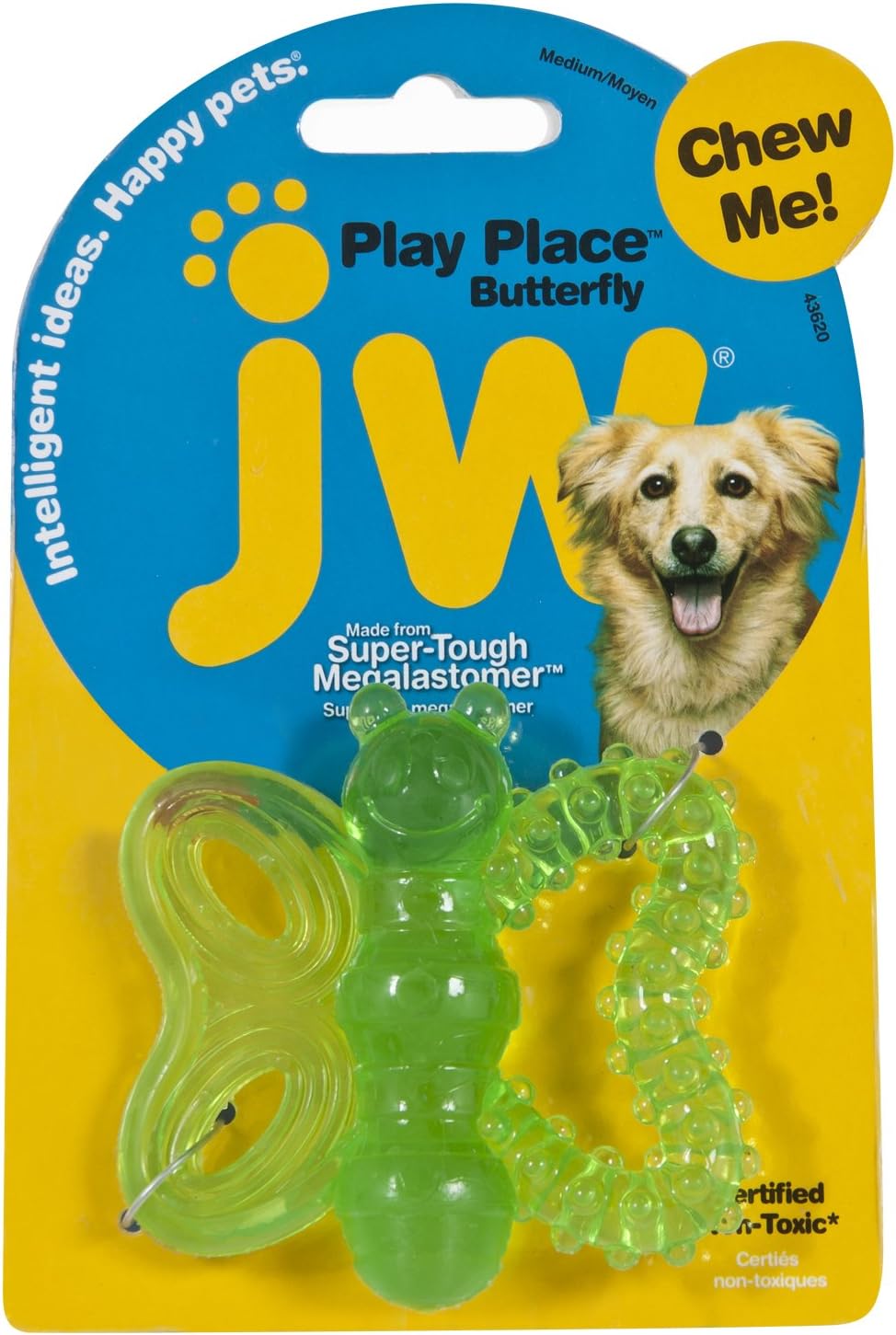 JW Pet Playplace – Mordedera de mariposa, multicolor
