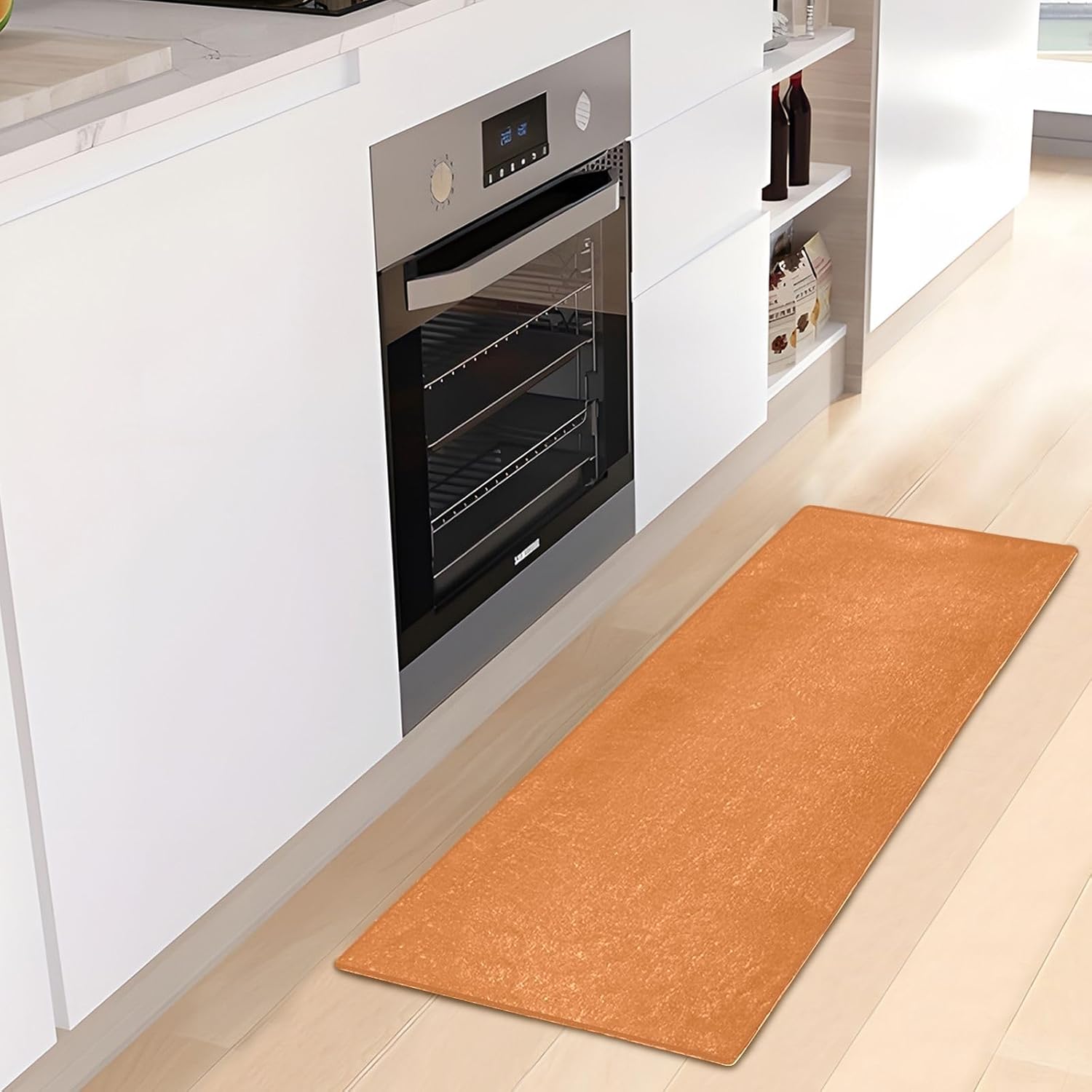 Joisal Alfombra absorbente de chocolate para baño, cómoda alfombra de baño antideslizante, alfombra de felpa duradera, 39 x 20 pulgadas