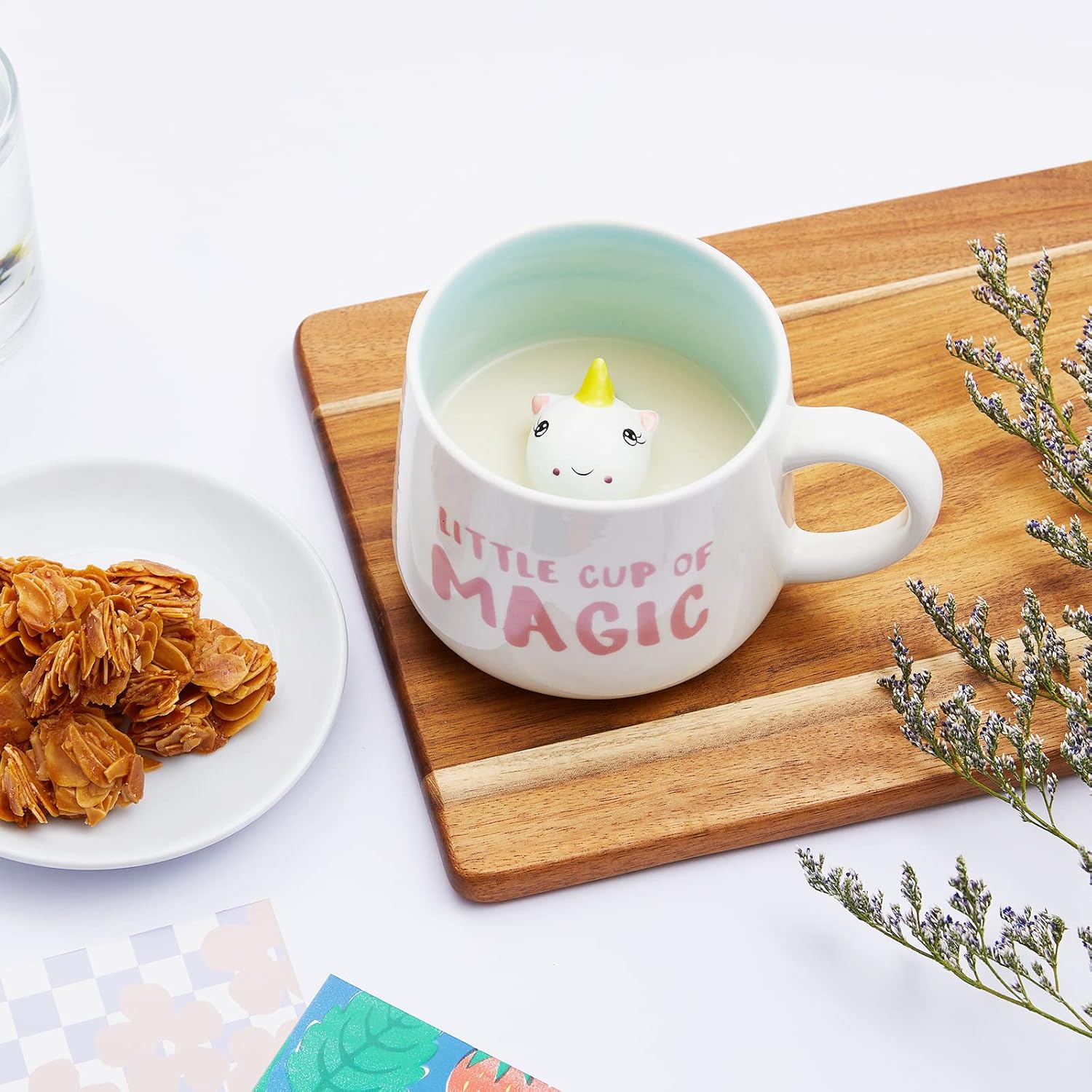 Jeuhoue Taza de cerámica de dinosaurio oculta en el interior de animales 3D, 12 onzas, bonita taza para Navidad, cumpleaños, regalos del día de San