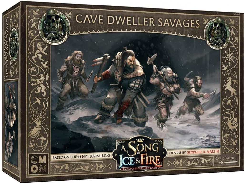 Una canción de hielo y fuego, caja de unidades de mesa en miniatura de cueva, salvajes, mejora tu ejército. Juego de estrategia para adultos,