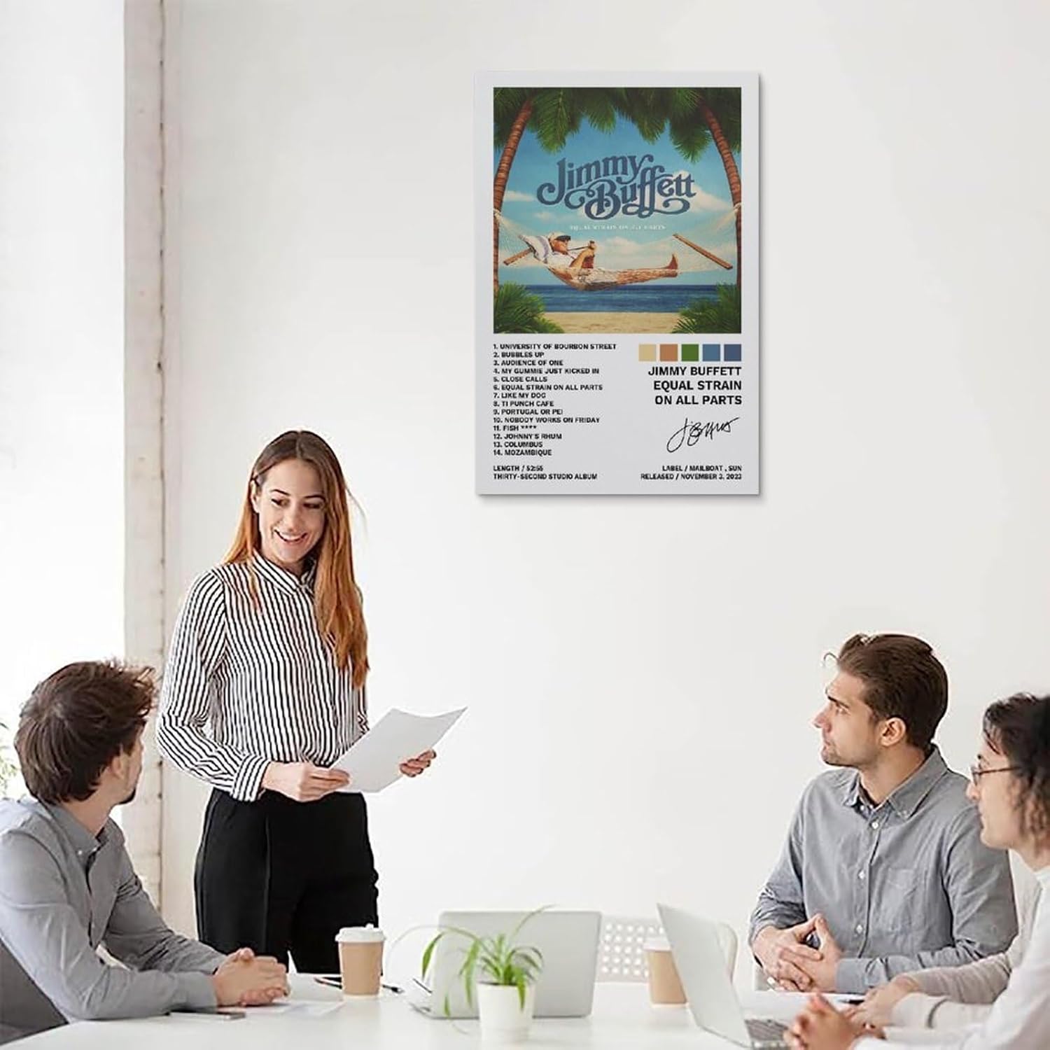 Jimmy – Póster de Buffett con igualdad de tensión en todas las partes, pintura decorativa, lienzo, pósteres de pared e impresión artística moderna