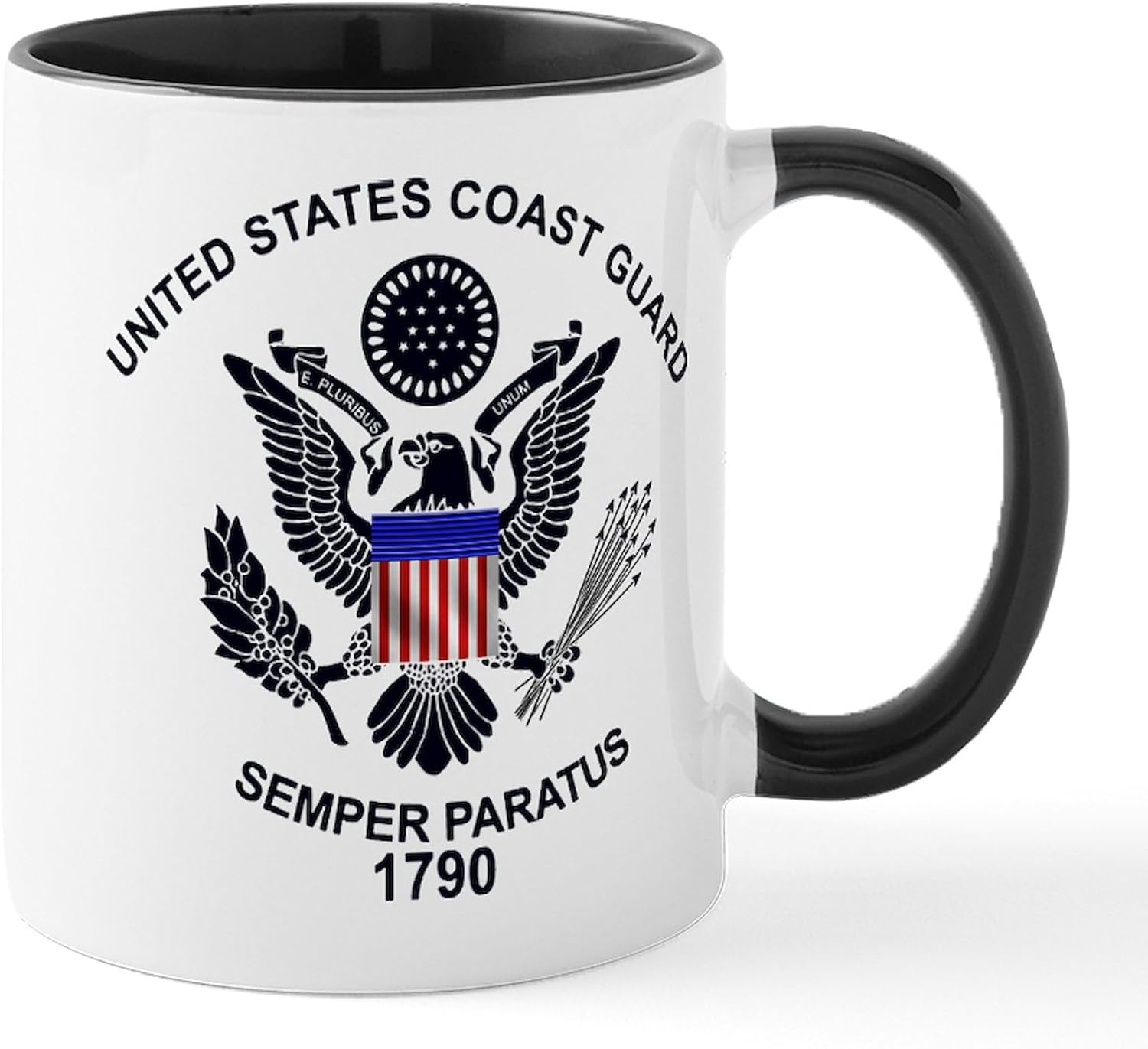 CafePress Uscg_Flg_D1 – Taza de café de cerámica, taza de té, 11 onzas
