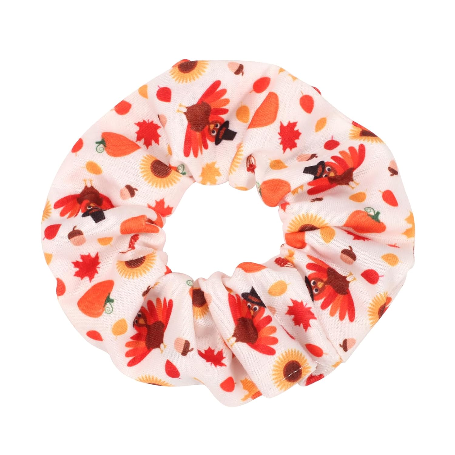 12 coleteros elásticos para el cabello para el día de Acción de Gracias, para mujeres y niñas, sombrero de fruta de otoño, calabaza, maíz, pavo,