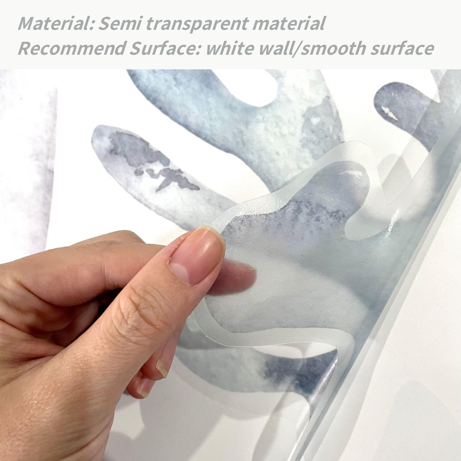 QUCHENG Calcomanías de pared de océano, animales marinos, para dormitorio, calcomanías grandes, removibles, decoración de ballena, guardería,