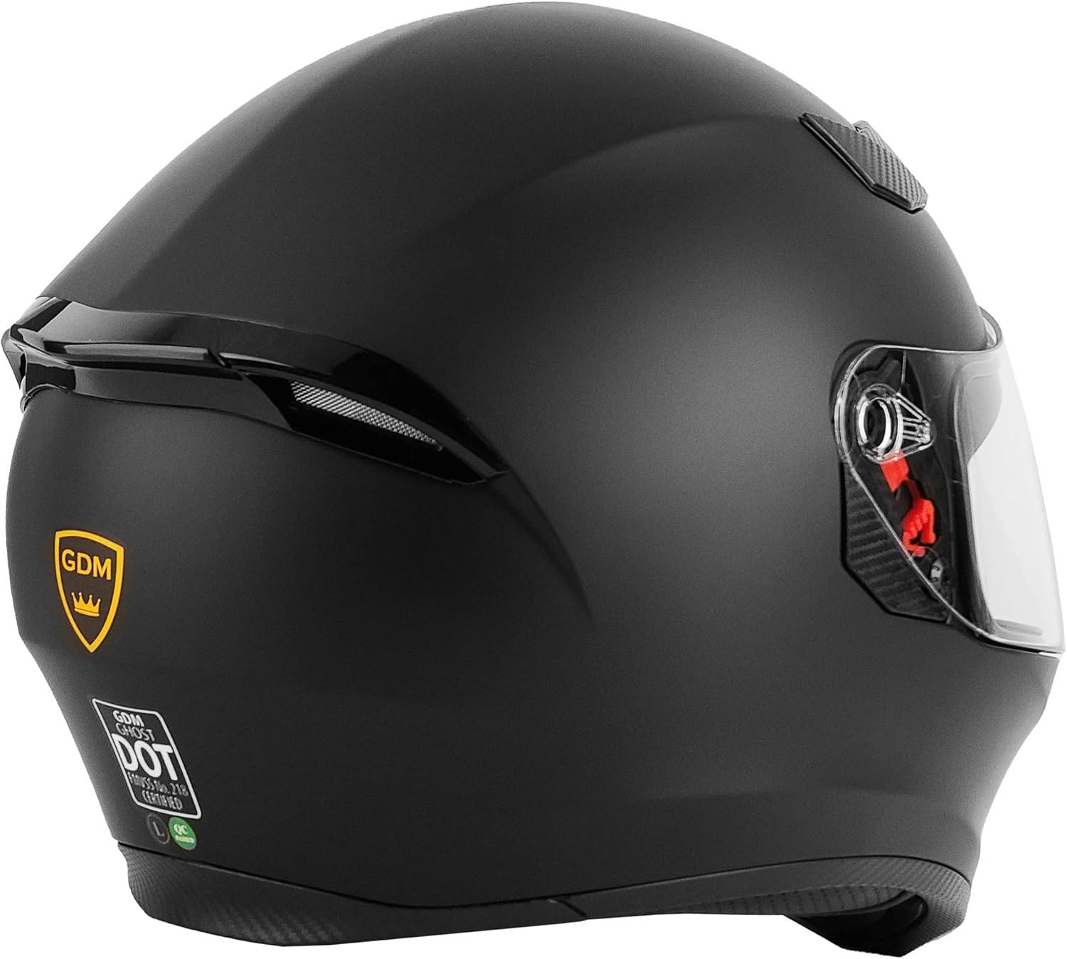 GDM Casco de motocicleta Bluetooth de cara completa con 3 escudos (dorado, plateado, transparente)
