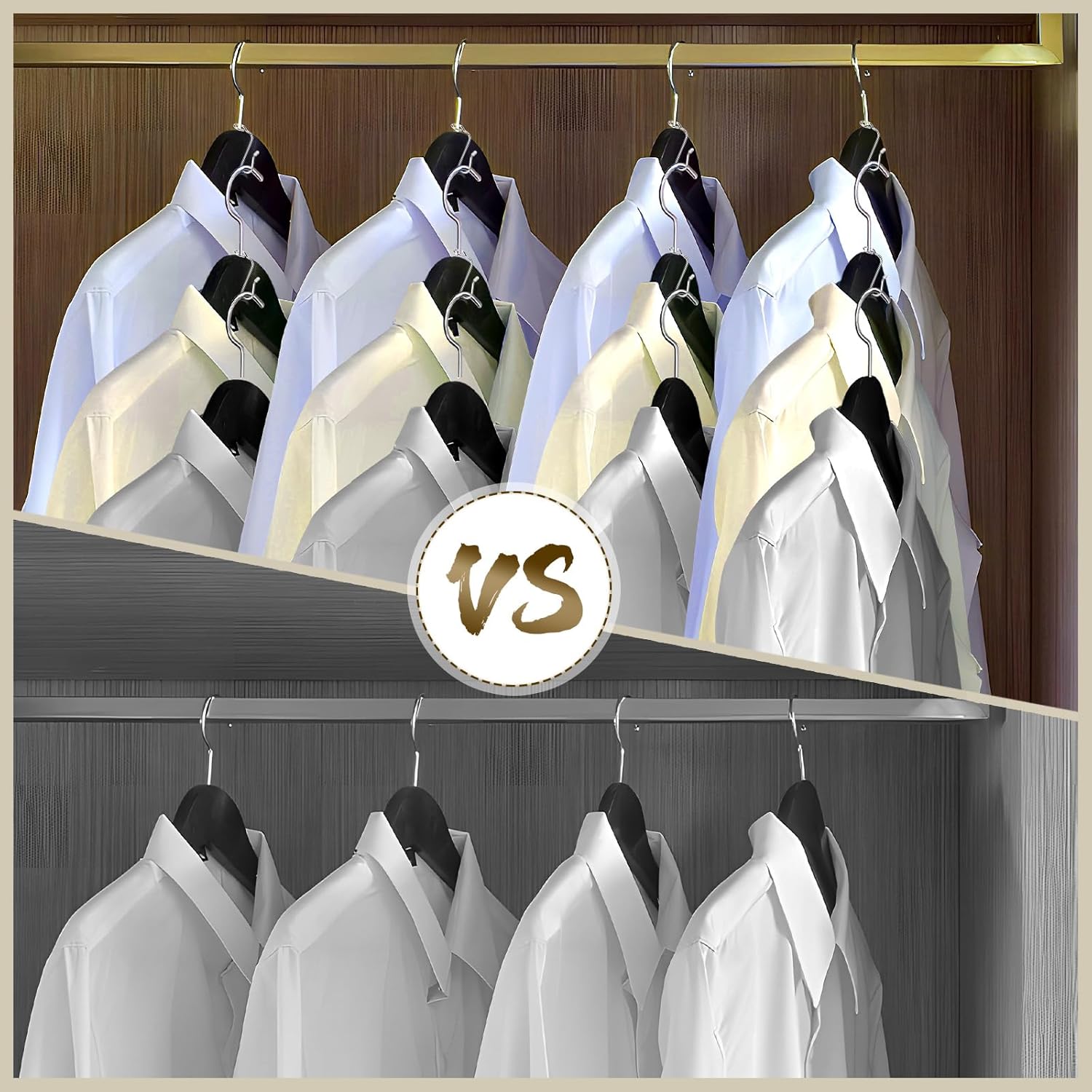 50 ganchos de metal para colgar ropa estable para diferentes perchas de ropa, 0.34 pulgadas de diámetro, color plateado