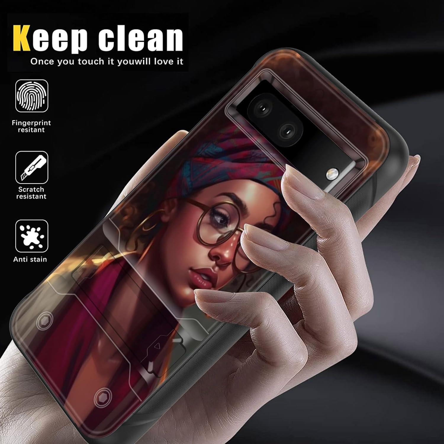 Funda para Pixel 7A, de doble capa, resistente, a prueba de golpes, con soporte, funda protectora militar a prueba de caídas para Google Pixel 7A de