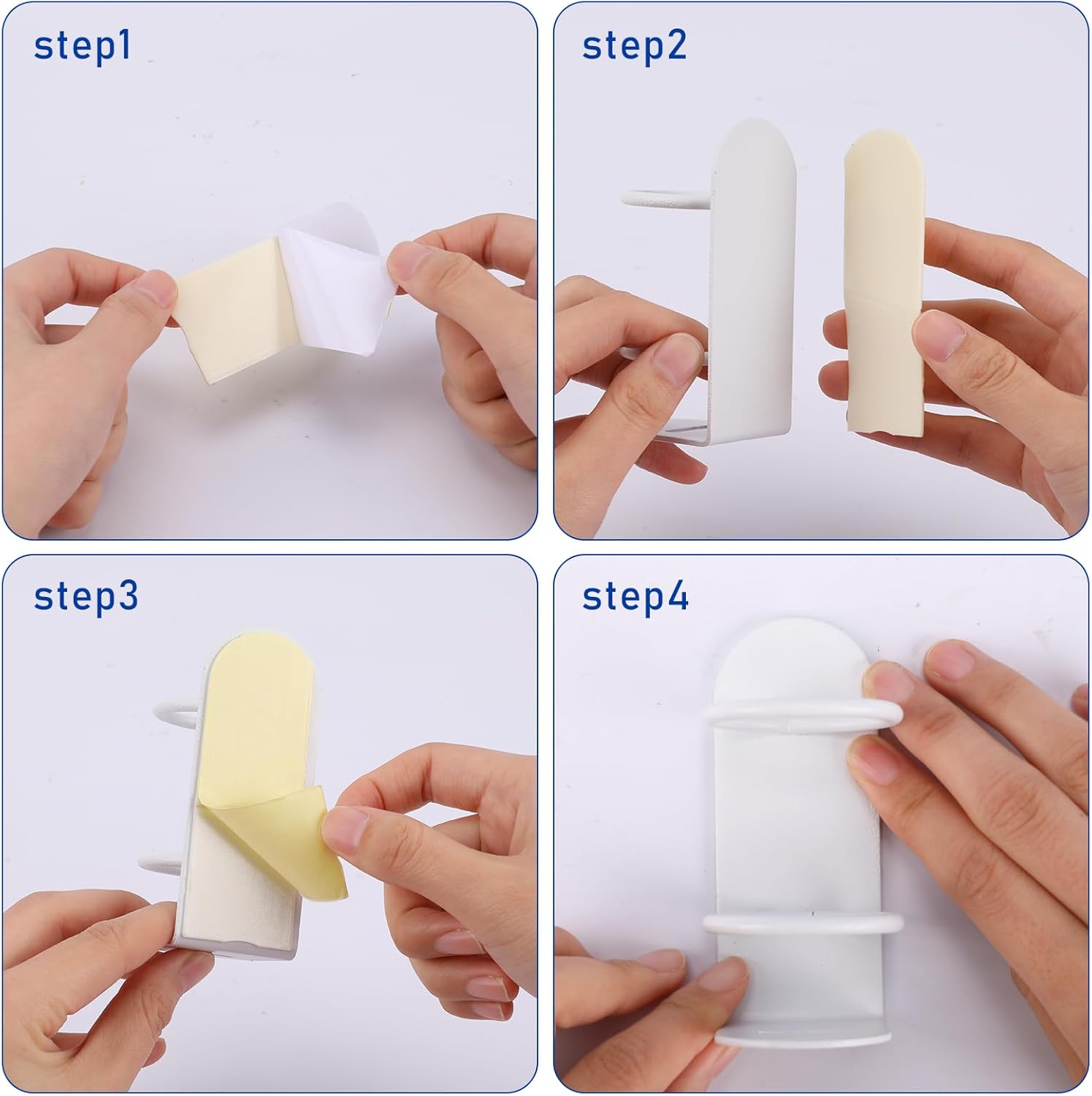KALIONE Paquete de 2 soportes para cepillos de dientes eléctricos, soporte para cepillo de dientes eléctrico blanco, soporte para cepillo de dientes