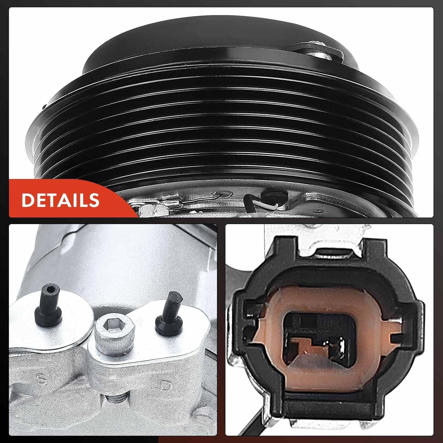 A-Premium Compresor de aire acondicionado con embrague compatible con Infiniti QX56 QX80 y Nissan Armada NV2500 NV3500 Titan Titan XD 2016-2018