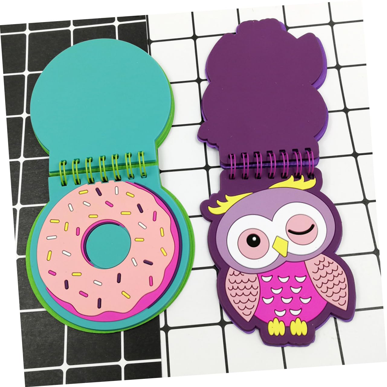 Operitacx 2pcs Pocket Notebook Spiral Planner Undated Small Memo Pad Girl Notebook Cartoon Notepads Weekly Monthly Agenda Spiral Notepads Spiral