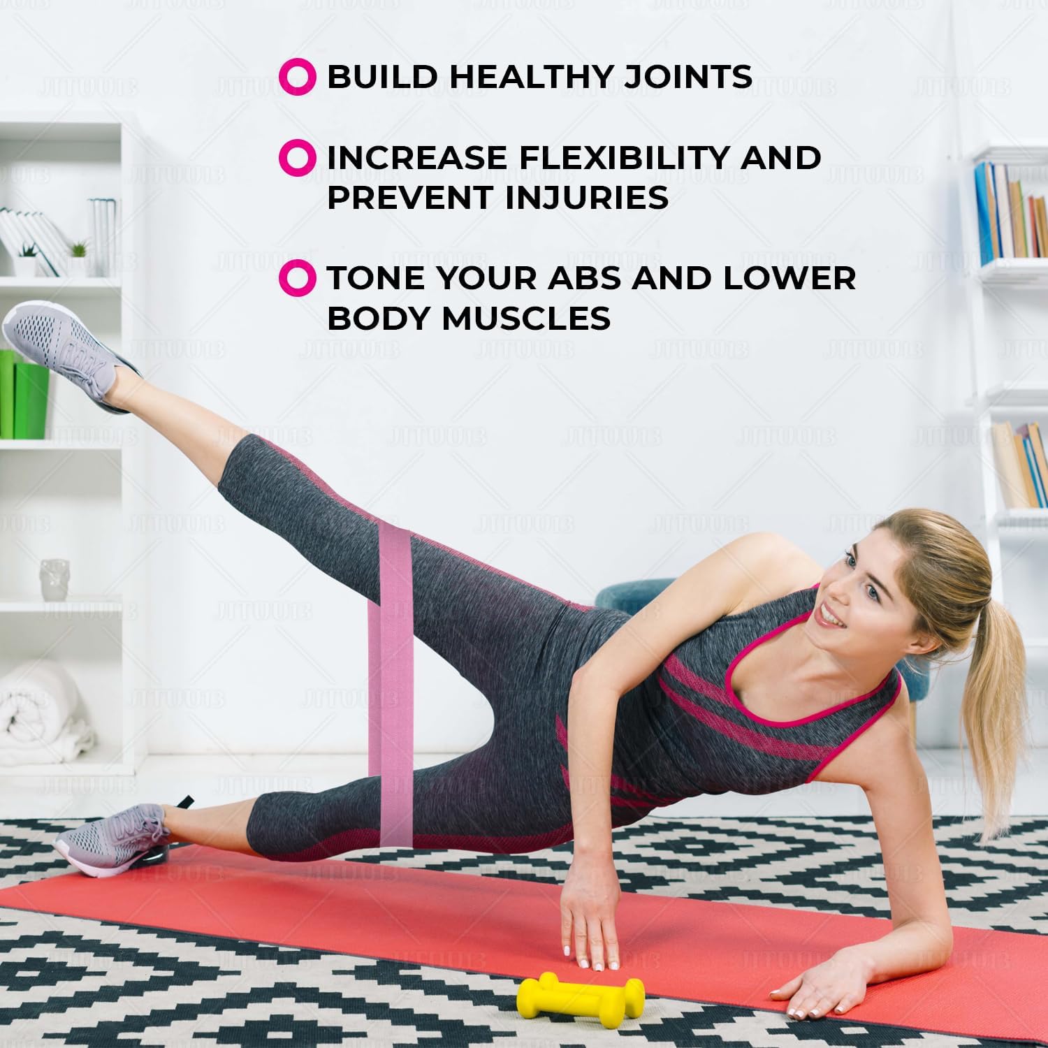 Hildebrand Bandas de resistencia  3 bandas de resistencia para entrenar  Bandas de ejercicio multiusos para abdominales, glúteos, caderas, piernas