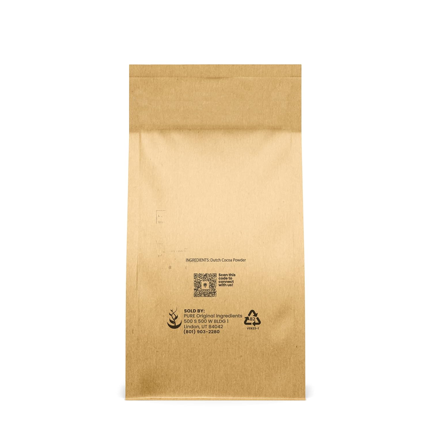 Pure Original Ingredients Cacao en polvo (1 lb) puro y natural
