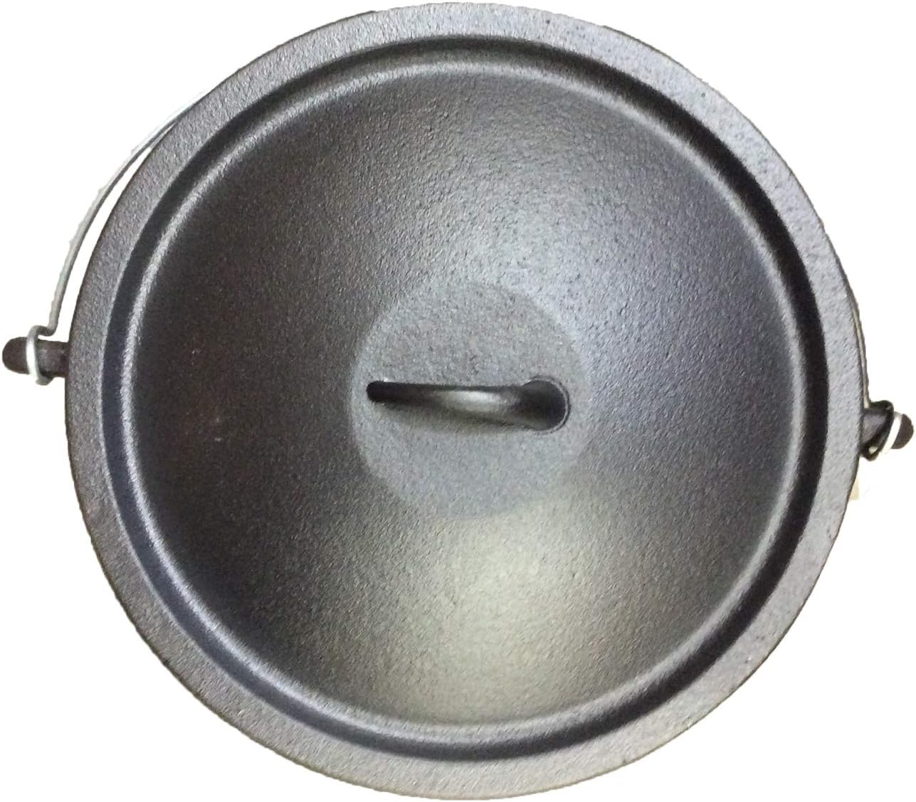 Cuisiland Olla Potjie de hierro fundido, olla de camping, olla de Sudáfracan para jardín al aire libre (10QT)