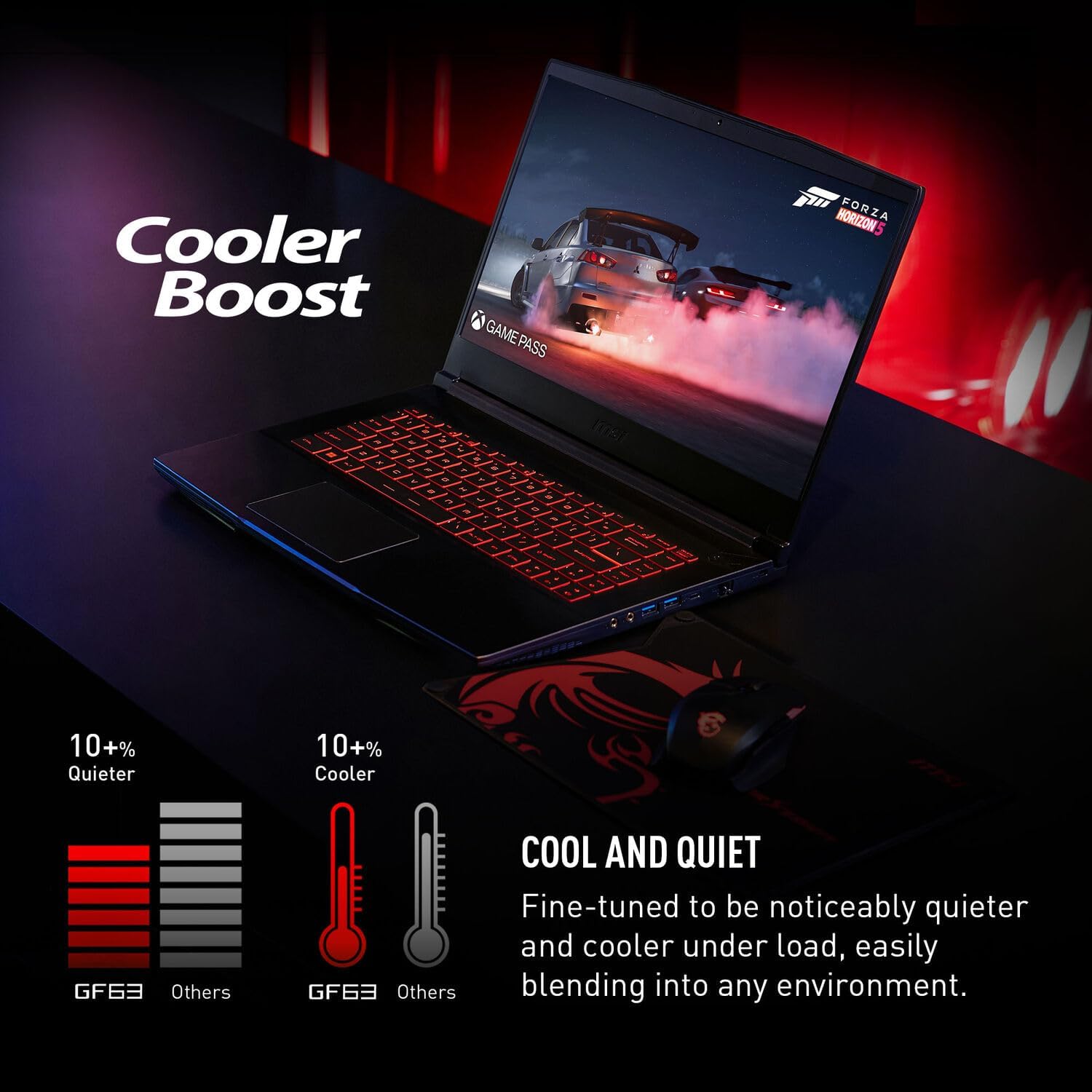 MSI Portátil para juegos GF63 delgado, pantalla FHD de 15.6 pulgadas, 144 Hz, Intel Core i5-12450H de 12 generación, NVIDIA GeForce RTX 4050, 16 GB