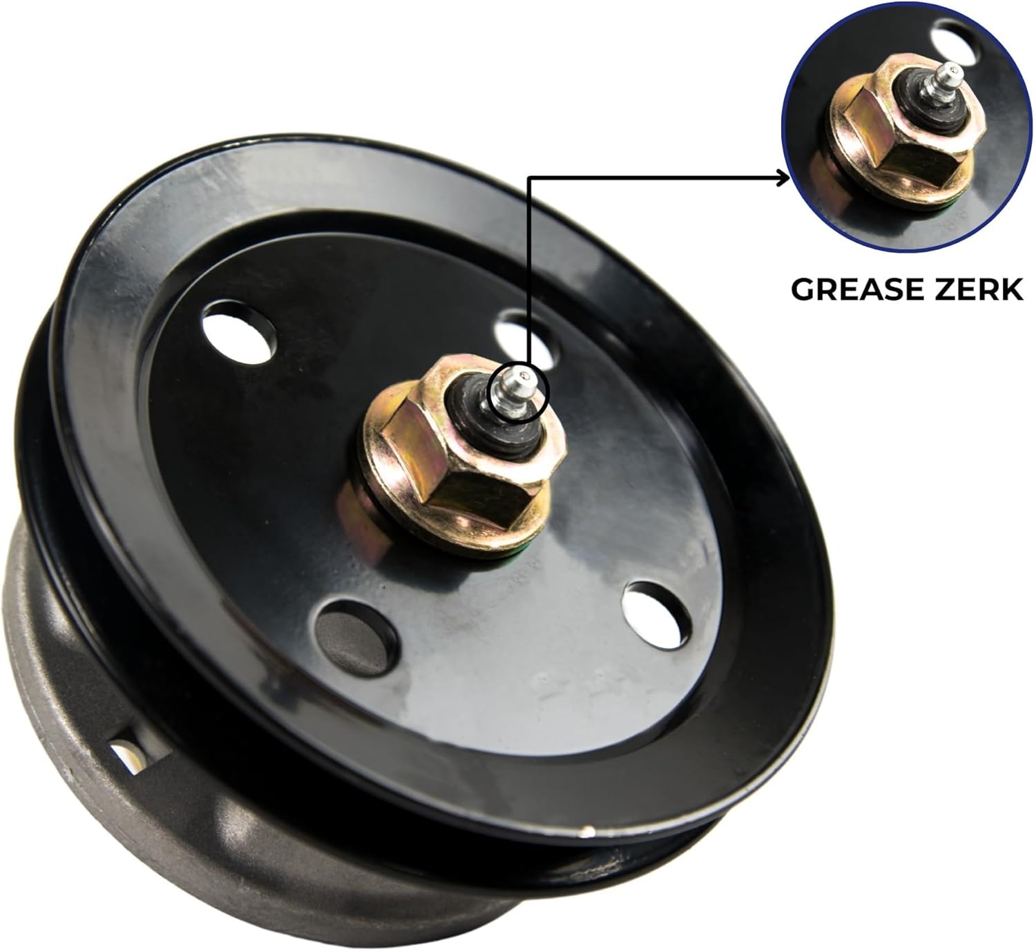 Jeremywell El conjunto del husillo reemplaza a las cubiertas John Deere AM121342, AM121229 de 48″ 54″ con polea