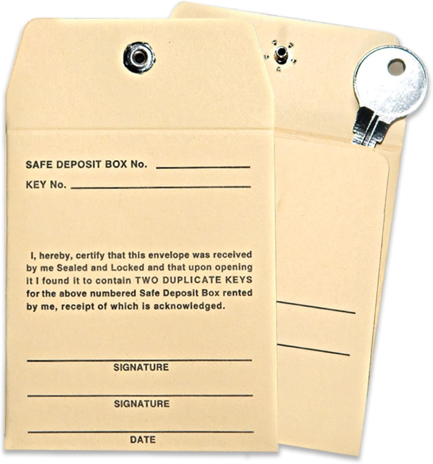 BankSupplies Sobres de Manila  3 pulgadas de ancho x 3.5 pulgadas de alto  Paquete de 300  Sobres de caja de seguridad  Impresión estándar  Fondo de