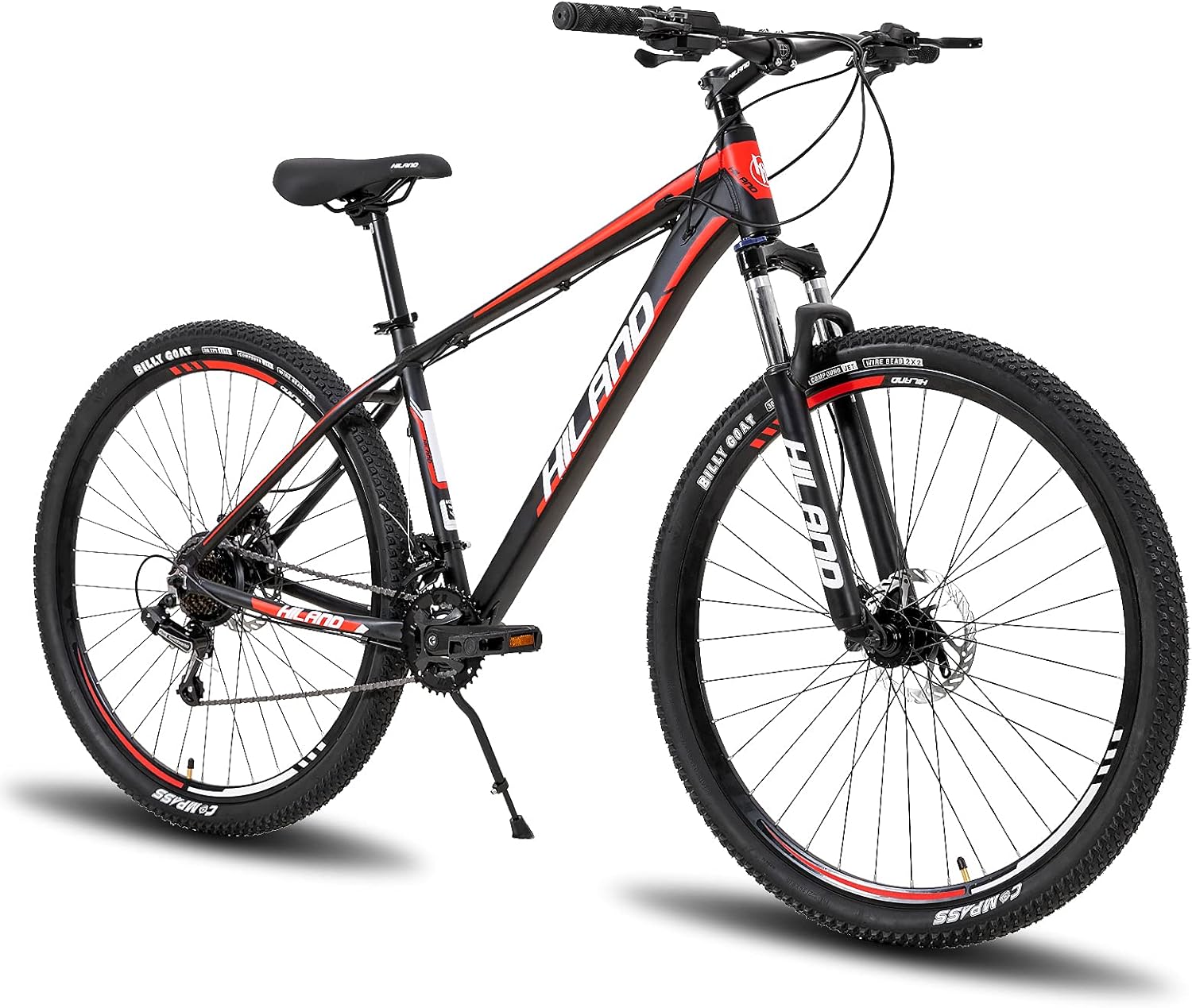 Hiland – Bicicleta de montaña de 29 pulgadas para hombre, marco de aluminio, frenos de disco hidráulicos delanteros y traseros, horquilla de