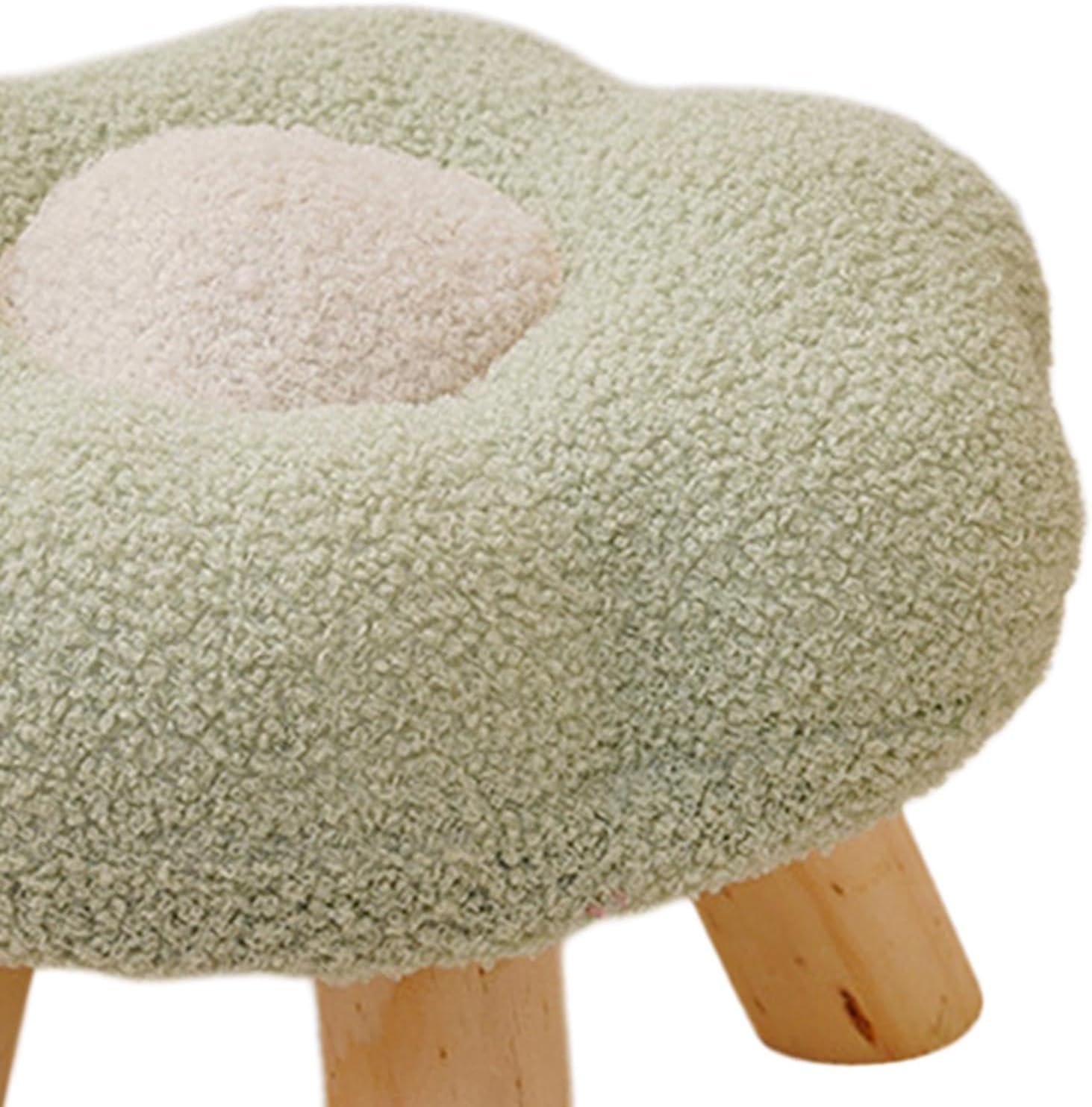 Taburete de sofá otomano con forma de flor cambiante, suave y multifuncional, taburete de pie pequeño para apartamento, mesita de noche, sala de
