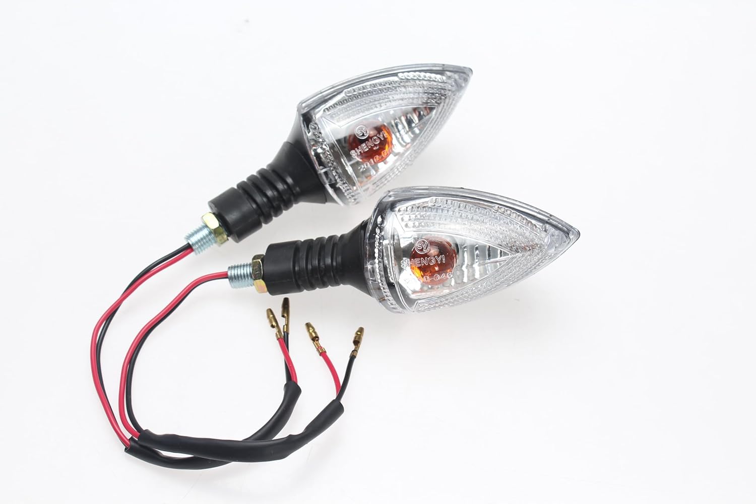 2 indicadores intermitentes delanteros o traseros para motocicleta, compatibles con KTM 990 690 Adventure Super Duke SMT SMC Enduro (transparente)