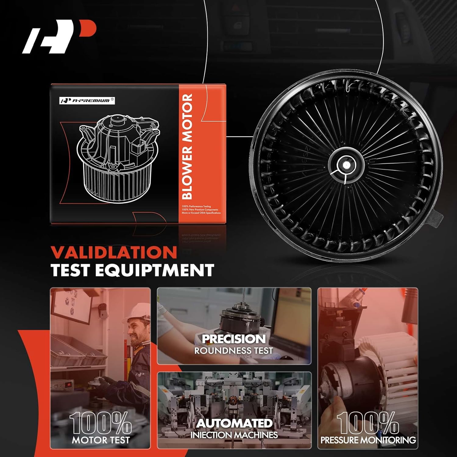 A-Premium Motor de ventilador de calefactor HVAC AC con jaula de ventilador de repuesto para vehículos Chevy, GMC, Cadillac – Silverado 1500, Sierra
