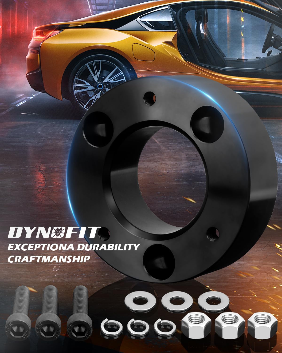 Dynofit Kits de elevación de nivelación delantera de 3 pulgadas para 2004-2023 F150 XLT FX4 Lariat etc 4×4 2WD, espaciadores de puntal F-150 de 3