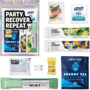 Kit de resaca  Bolsa de regalo prellenada de 10 piezas  Juego de suministros esenciales  Boda, cumpleaños o solterodespedida de soltera  Paquetes de Kit de resaca  Bolsa de regalo prellenada de 10 piezas  Juego de suministros esenciales  Boda, cumpleaños o solterodespedida de soltera  Paquetes de