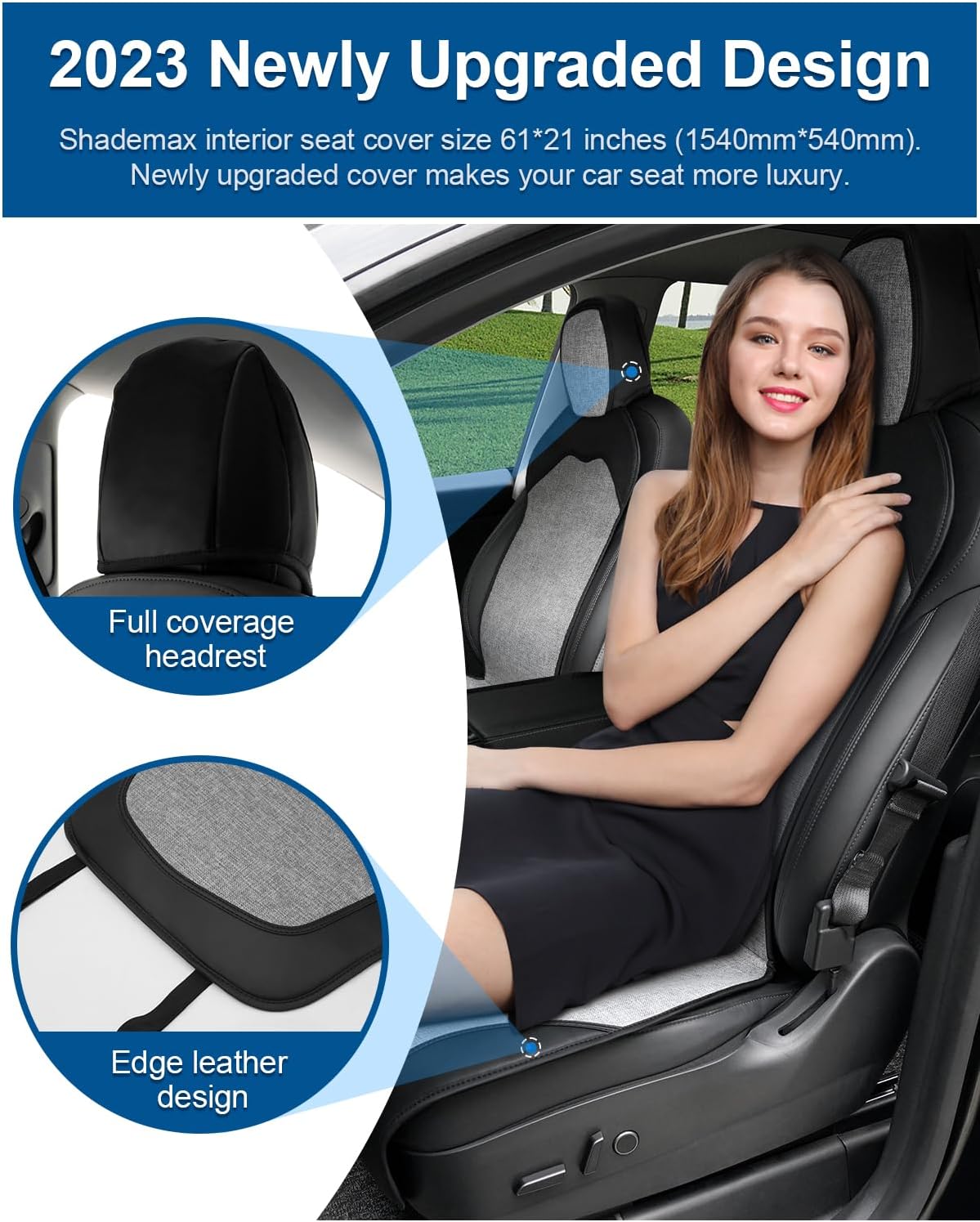 Fundas de asiento para Tesla modelo YModel 3, accesorios para asiento delantero de automóvil, protector de asiento para todas las estaciones,