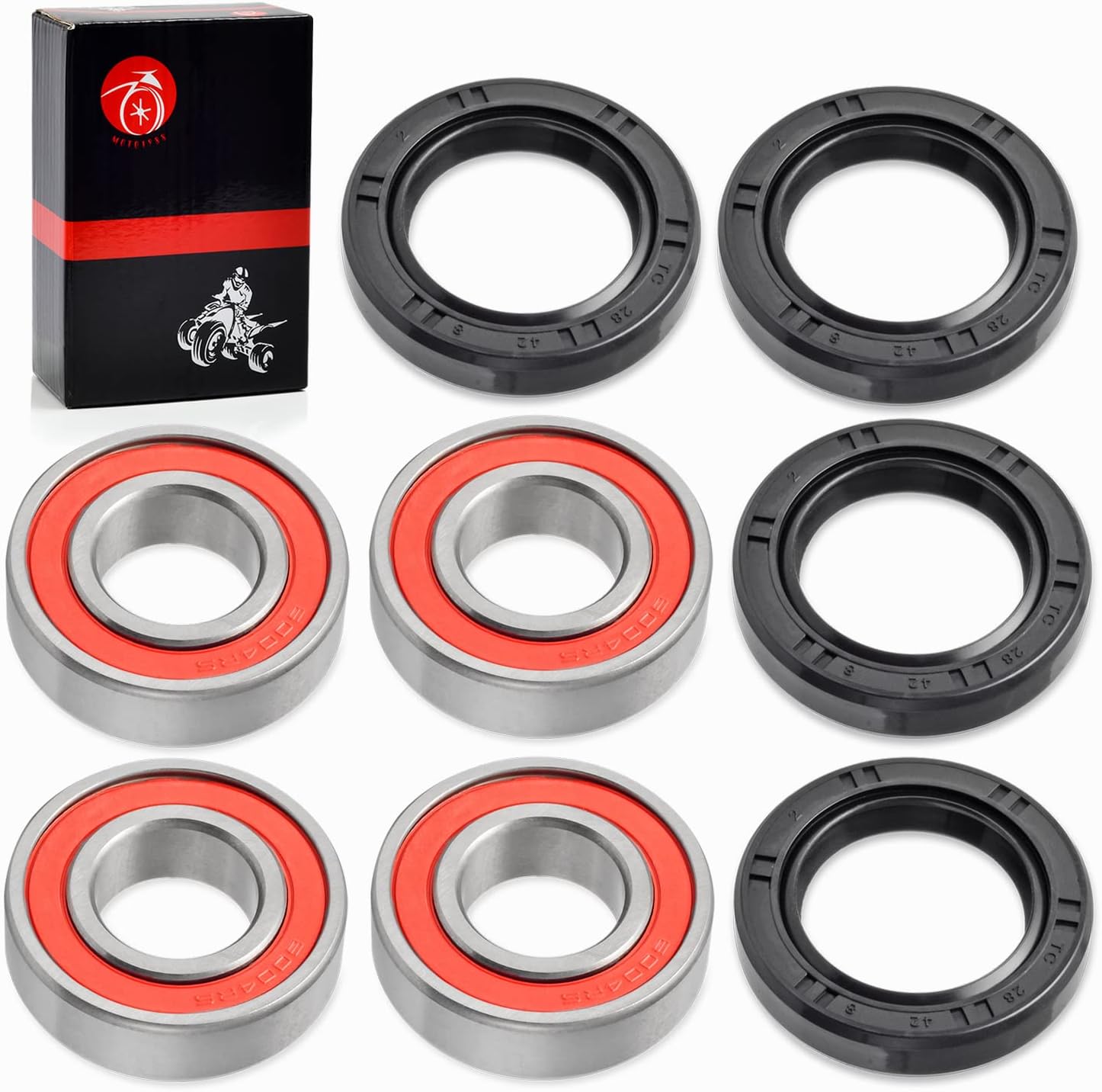 Kit de rodamientos y sellos de rueda delantera para HONDA Recon 250 TRX250TE TRX250TM 1997-2018 TRX200D 1990-1997 TRX350TE TRX350TM 2000-2006