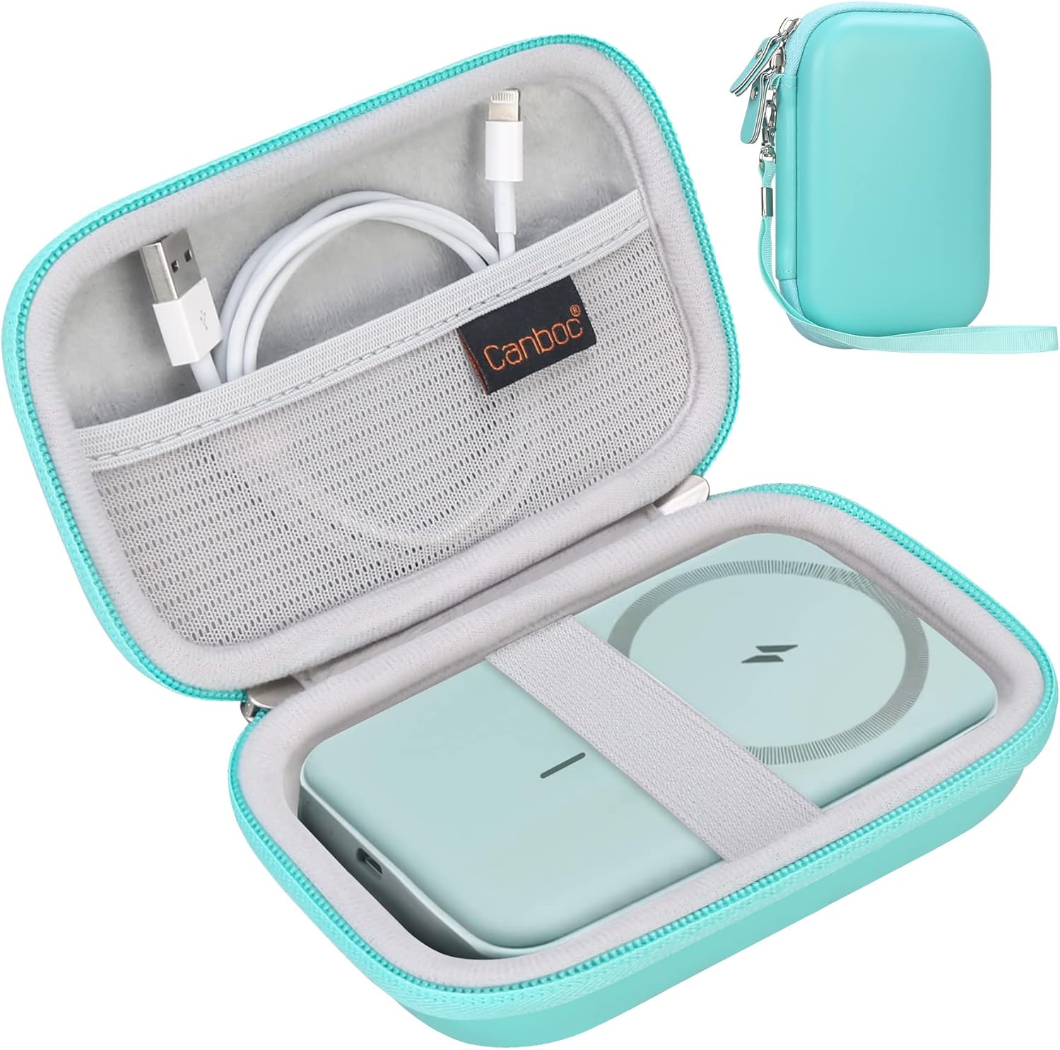 Canboc Estuche rígido de transporte para batería magnética Anker 622633621 (MagGoMagGo con Popsocket), cargador portátil inalámbrico magnético