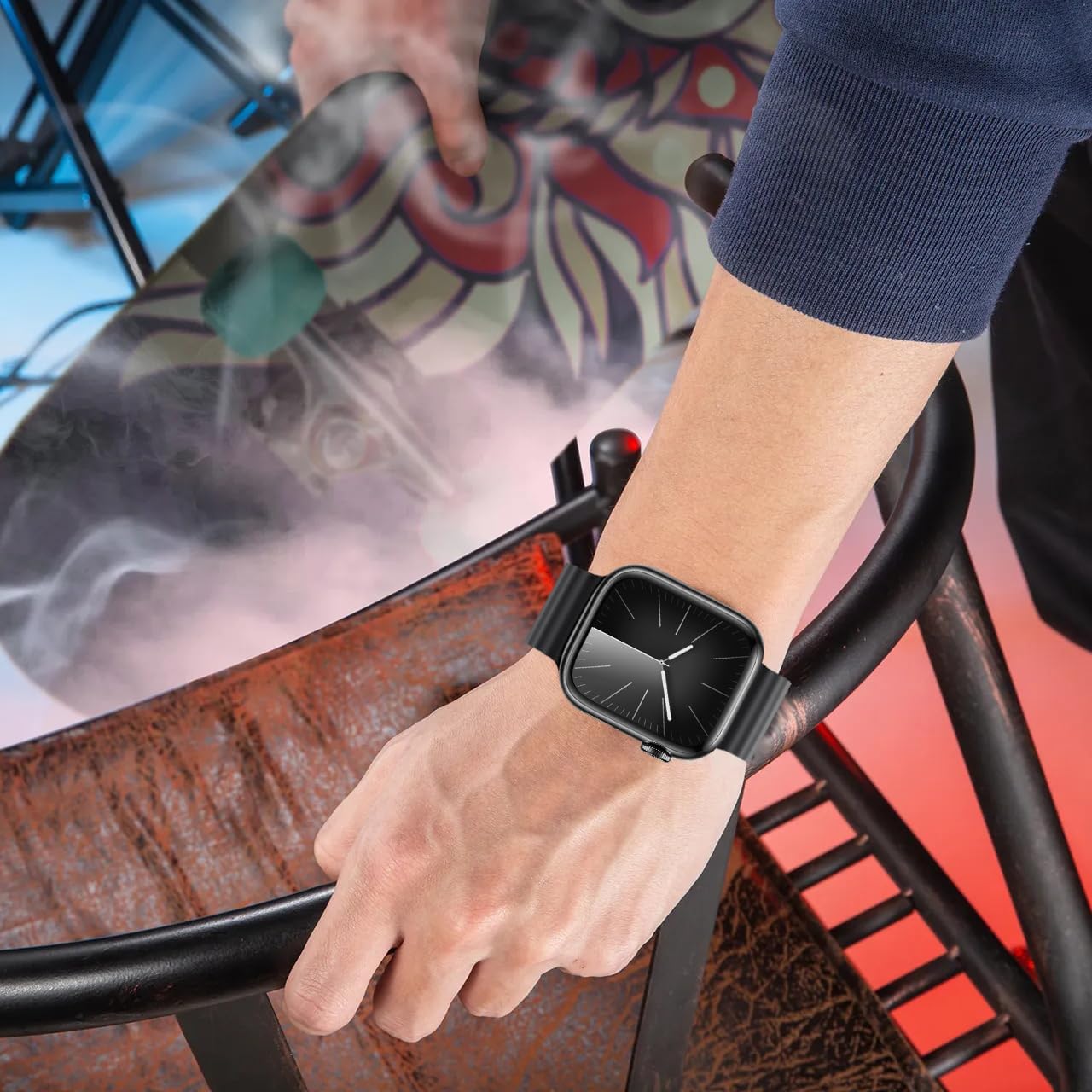 Correas de océano compatibles con Apple Watch Band 1.496 in 1.575 in 1.614 in 1.654 in 1.732 in 1.772 in 1.929 in