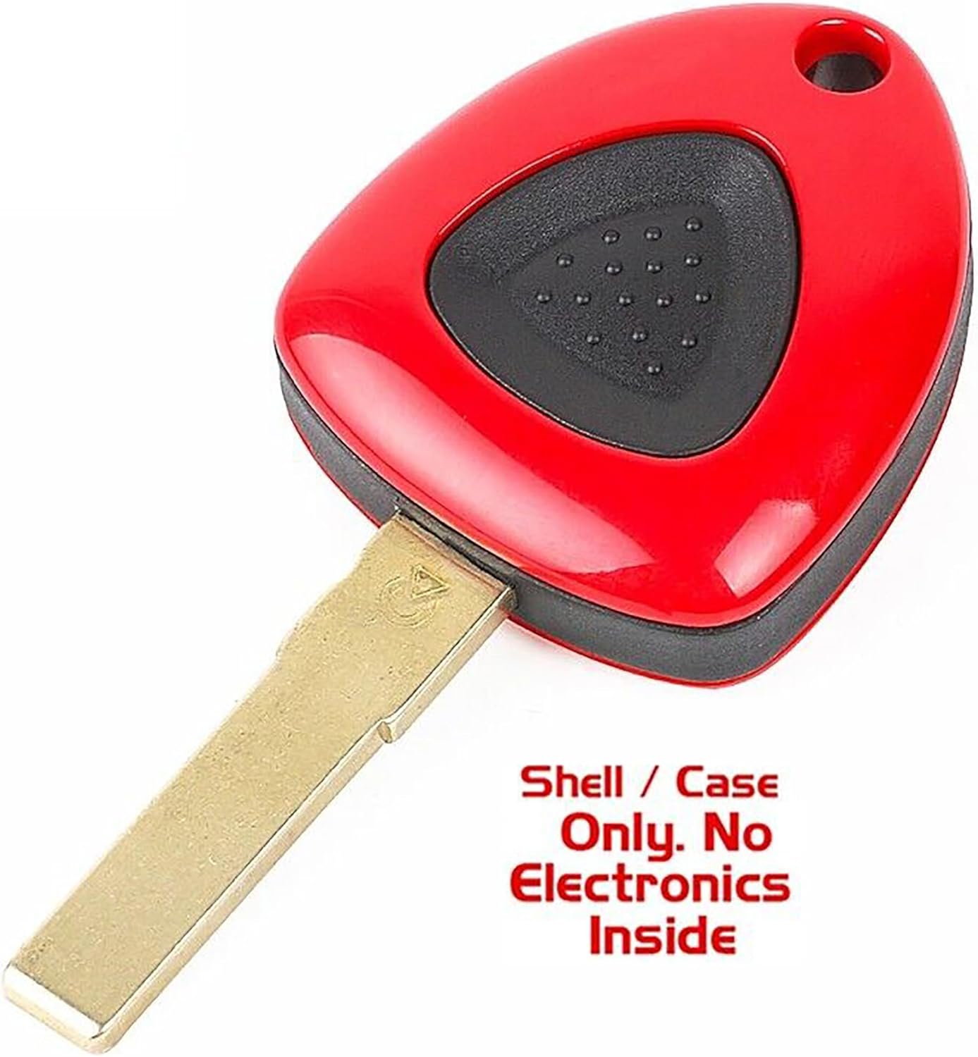 1 funda de repuesto para llavero de repuesto compatible con vehículos Ferrari MPN 012432TRWS46E-04 (sin electrónica ni chip en el interior)