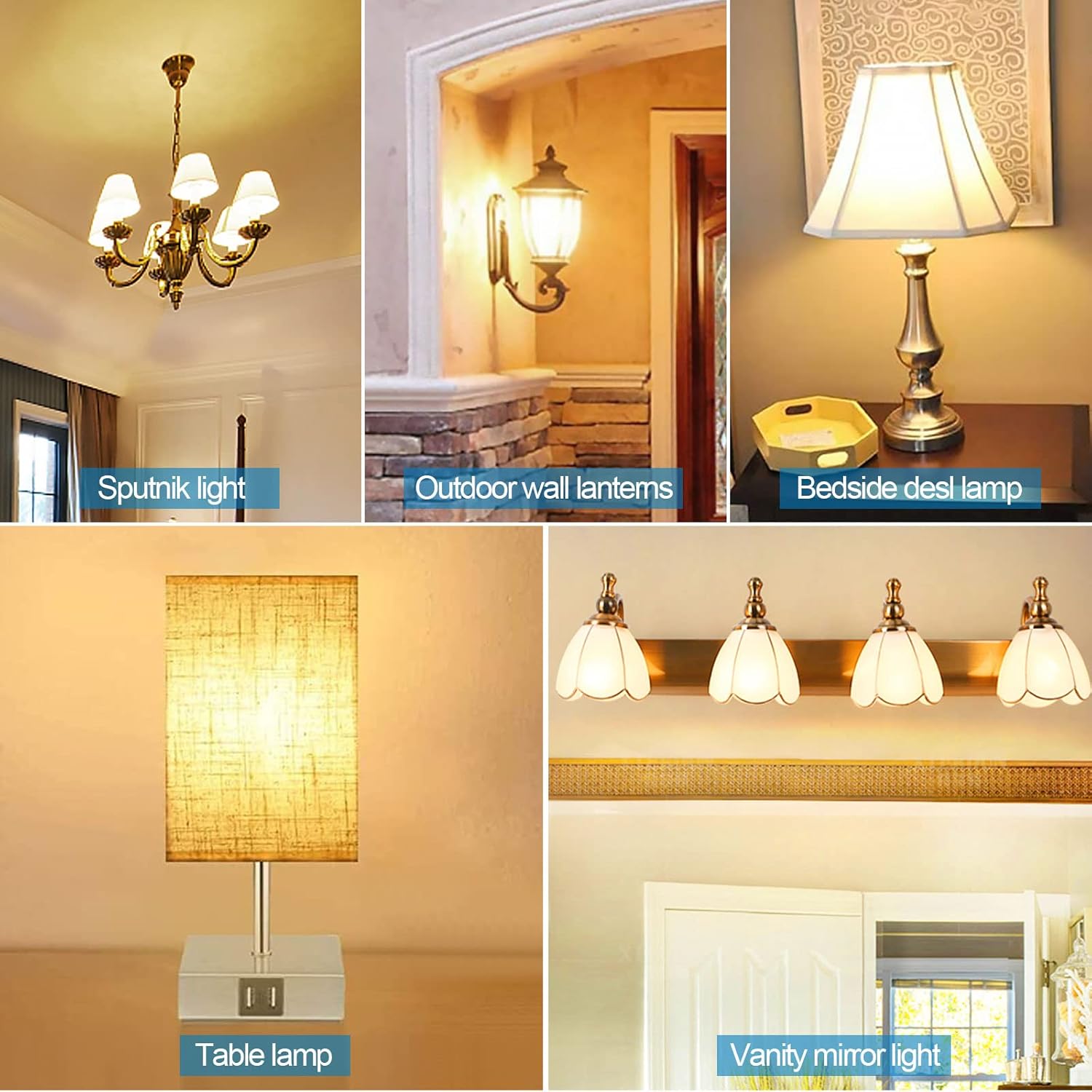Paquete de 25 bombillas LED S14 de vidrio de 2 W para cadena de luces de repuesto para exteriores, base de tornillo mediano E26, bombillas LED