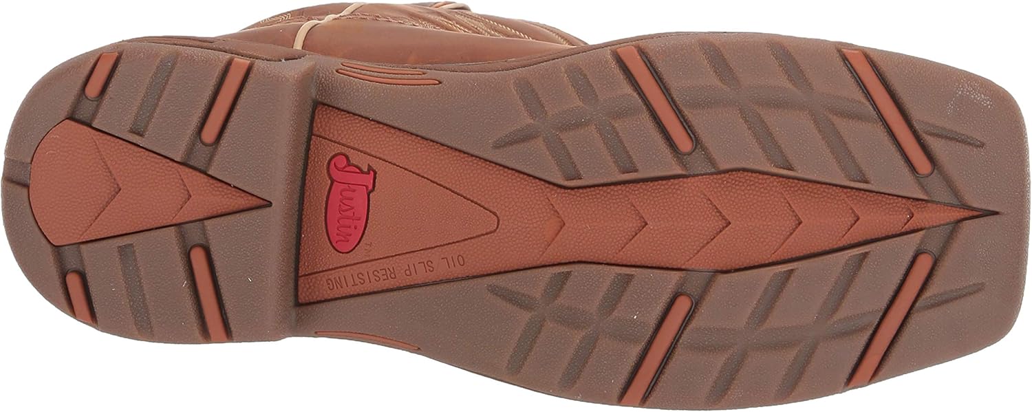 JUSTIN Botas de trabajo occidentales impermeables Stampede Rush para hombre con punta de acero – Wk4331